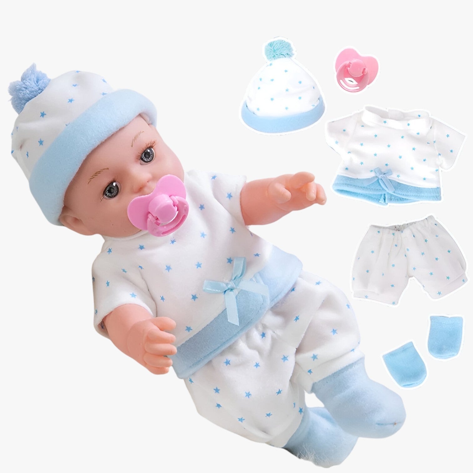 Lily | Realistisk Reborn Baby Dukke – Blød og Håndlavet - Blå - Lily | Realistisk Reborn Baby Dukke – Blød og Håndlavet- €25 - {{ product_tags }