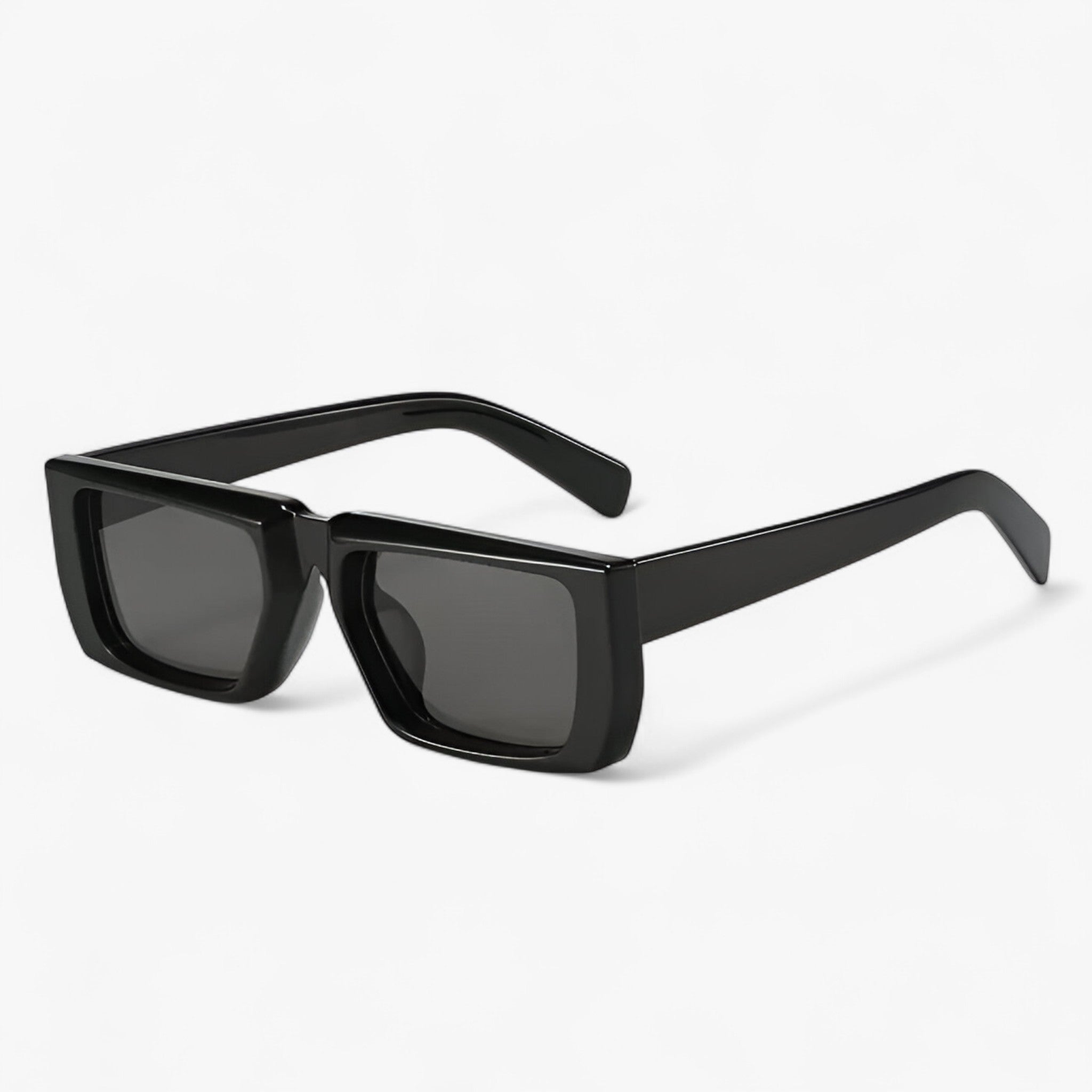 Luca | Y2K Designer Solbrille med Firkantet Stel Unisex - sort Som vist i billedet - men's fashion - {{ product_tags }