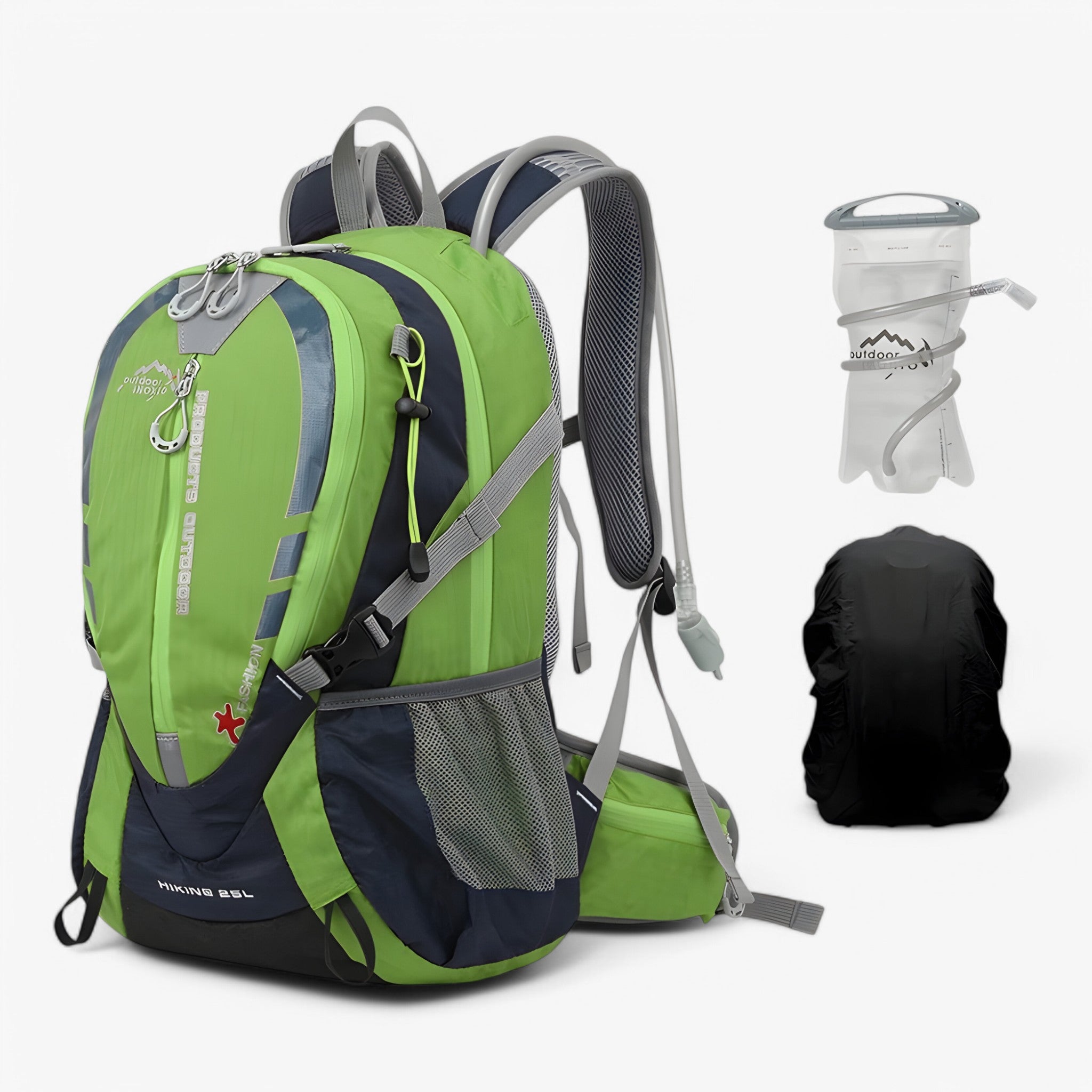 Arthur | 25L Hydreringsrygsæk - Grøn2L Regncover - bags - {{ product_tags }
