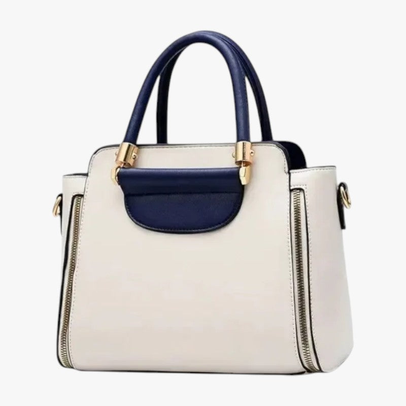 Elisabeth | Chik Kontrast Håndtaske – Stilfuld & Professionel til Arbejde - - bags - {{ product_tags }