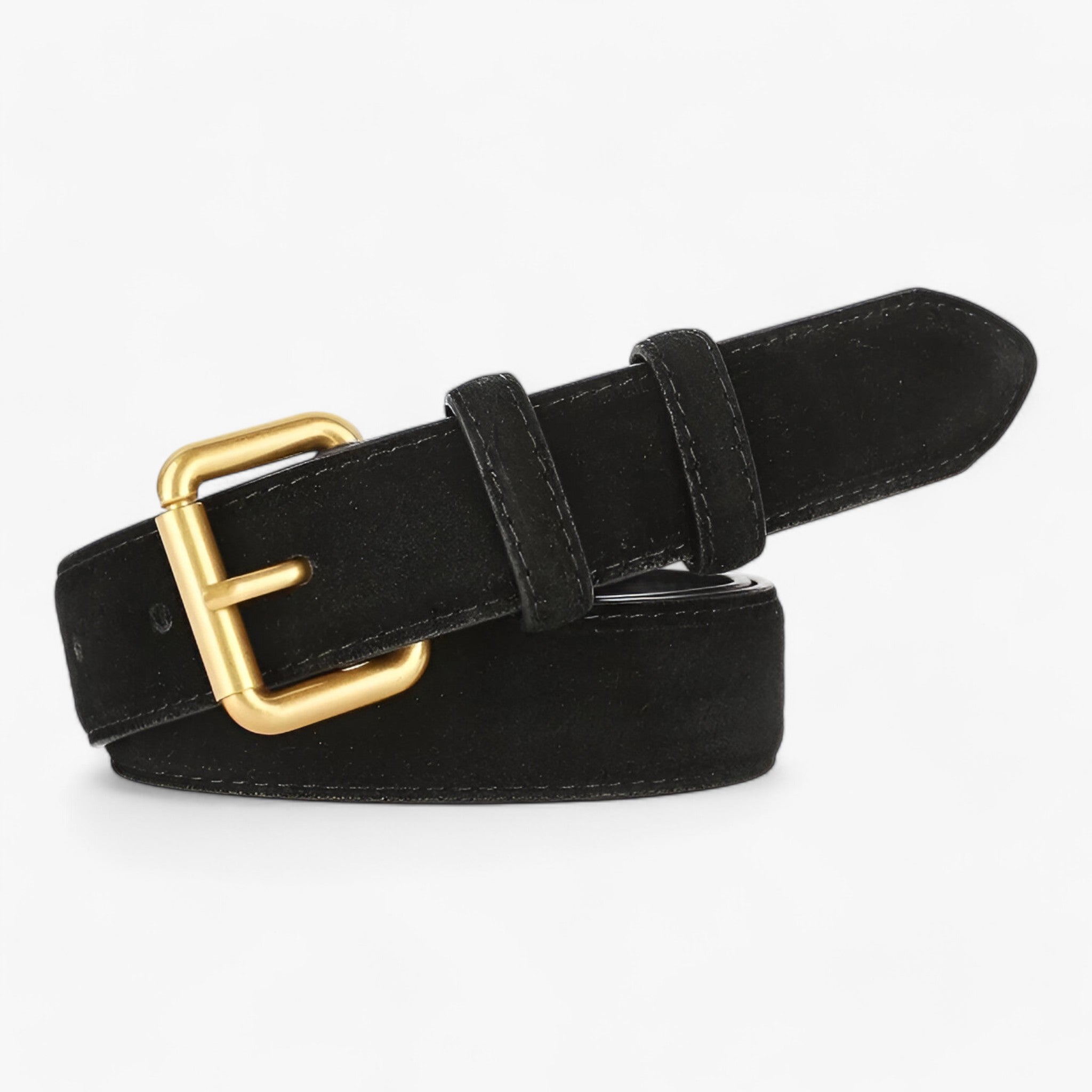 Bella | Suede bælte - Trendy og funktionelt - Sort 100cm - men's fashion - {{ product_tags }