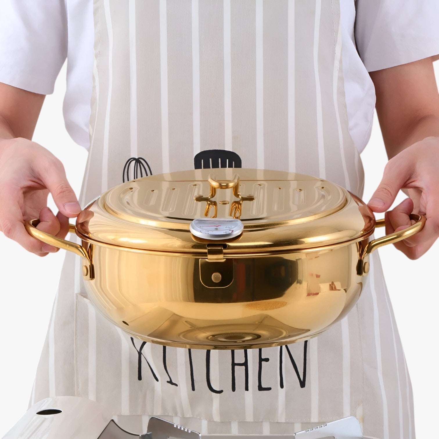 Brady | Frituregryde i rustfrit stål – Præcisionsmadlavning med indbygget termometer - - Brady | Frituregryde i rustfrit stål – Præcisionsmadlavning med indbygget termometer- €25 - {{ product_tags }