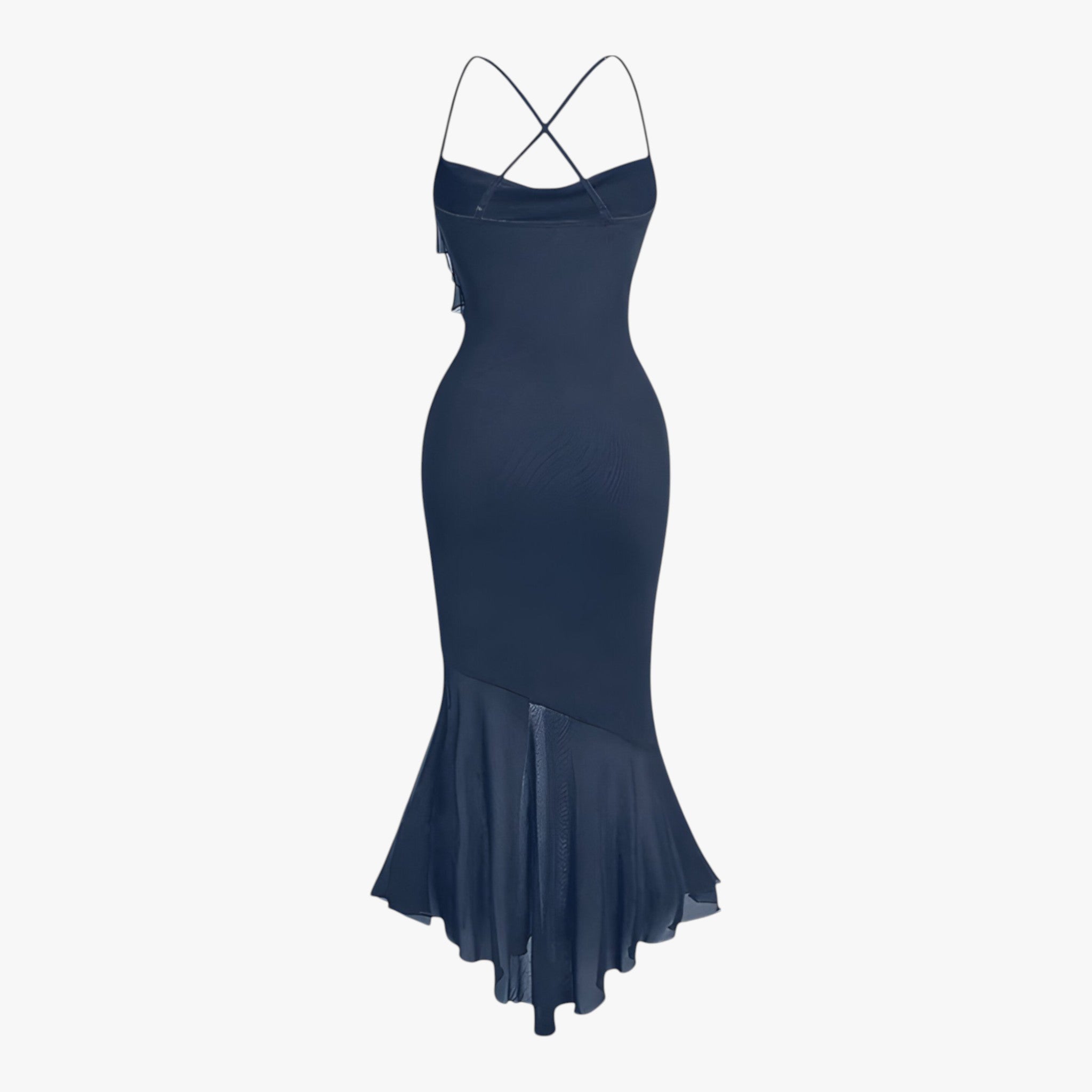 Aurélie | Draperet midi-kjole - Tidsløs og forførende - - women's fashion - {{ product_tags }