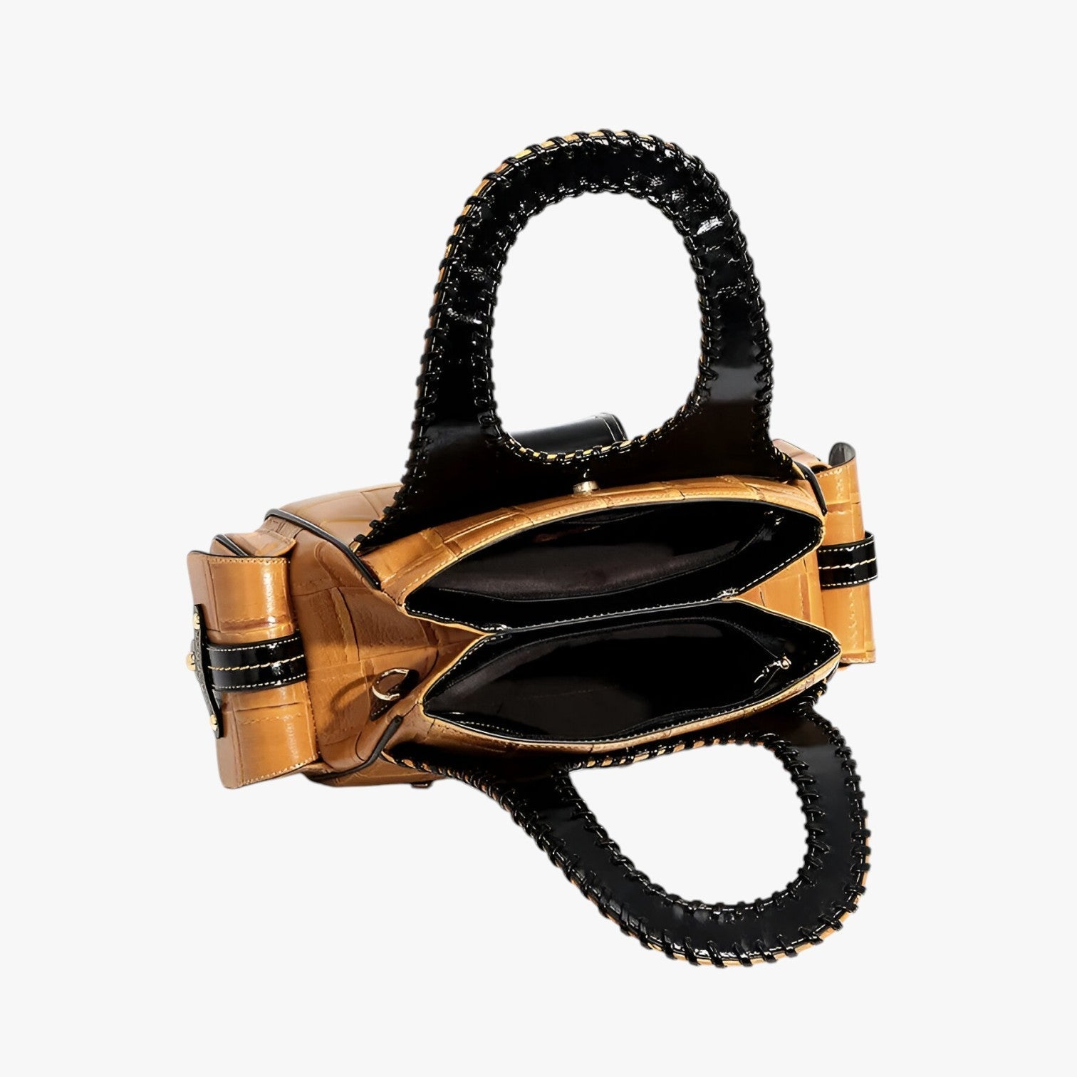 Solana Luxe Vævet Læder Skuldertaske med God Plads - - bags - {{ product_tags }