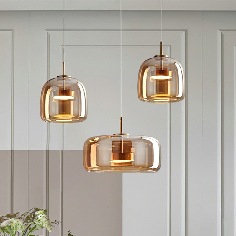 Luksus Glas & Metal Pendellampe - Elegant Hængelys - - Home Decor - {{ product_tags }