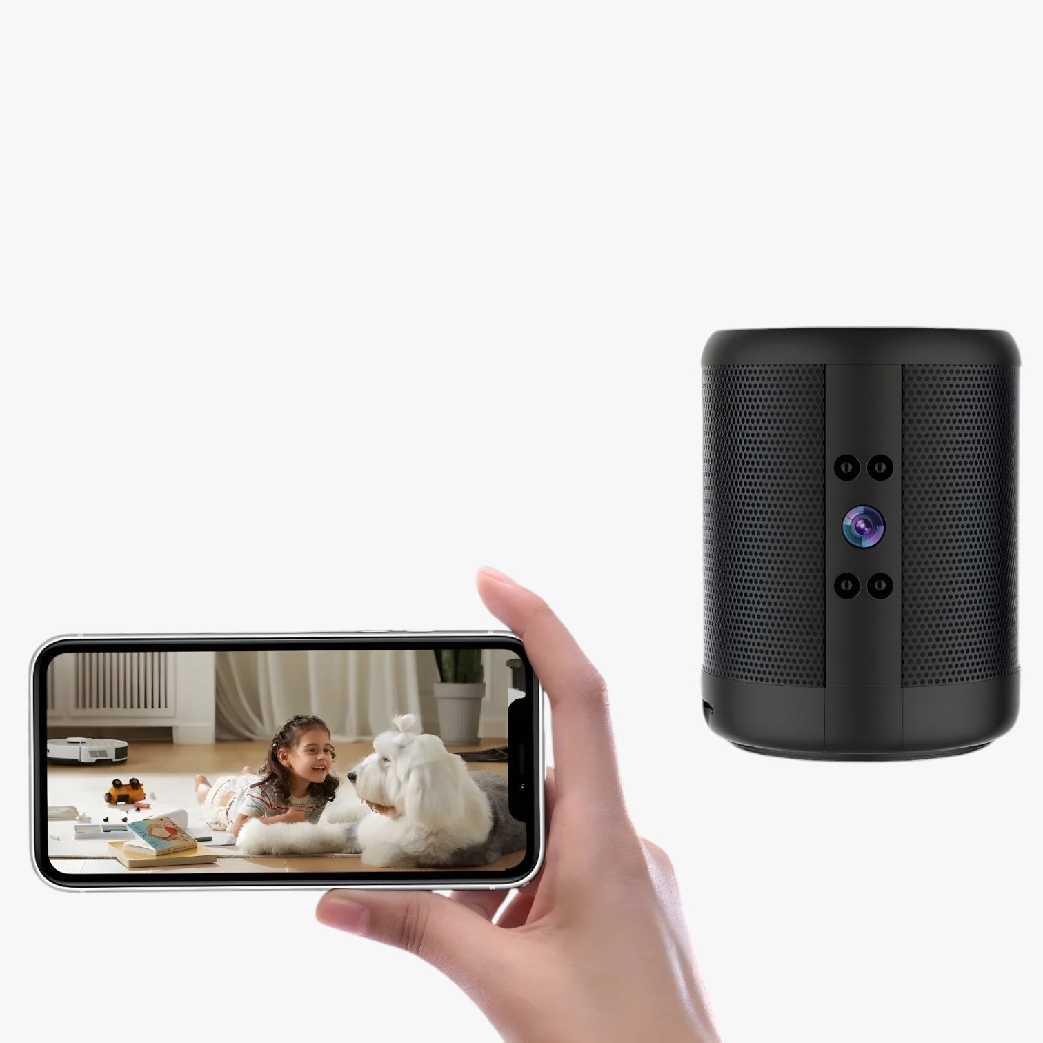 Ezra | Mini WiFi Kamera med Bluetooth Højttaler & Nattesyn - - gadgets - {{ product_tags }