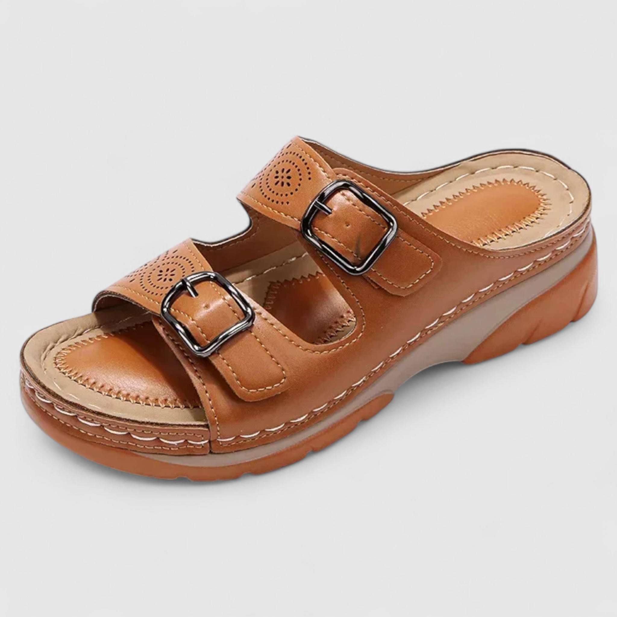Onnelee | Damer Ortopædiske Sandaler med Spænder Sommerkomfort - Brun - Onnelee | Damer Ortopædiske Sandaler med Spænder Sommerkomfort - €25 - {{ product_tags }