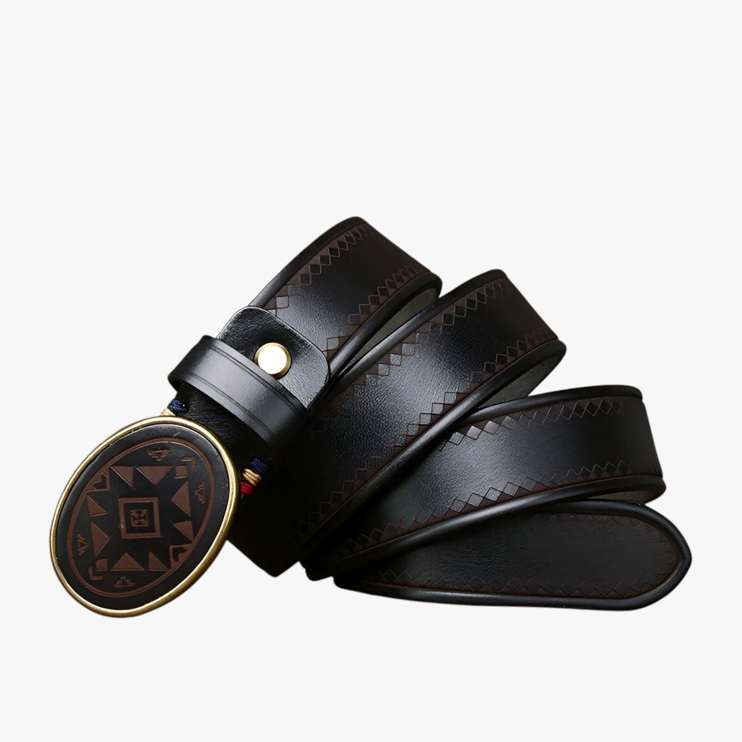 Ace | Elegant læderbælte til jeans - Sort - men's fashion - {{ product_tags }