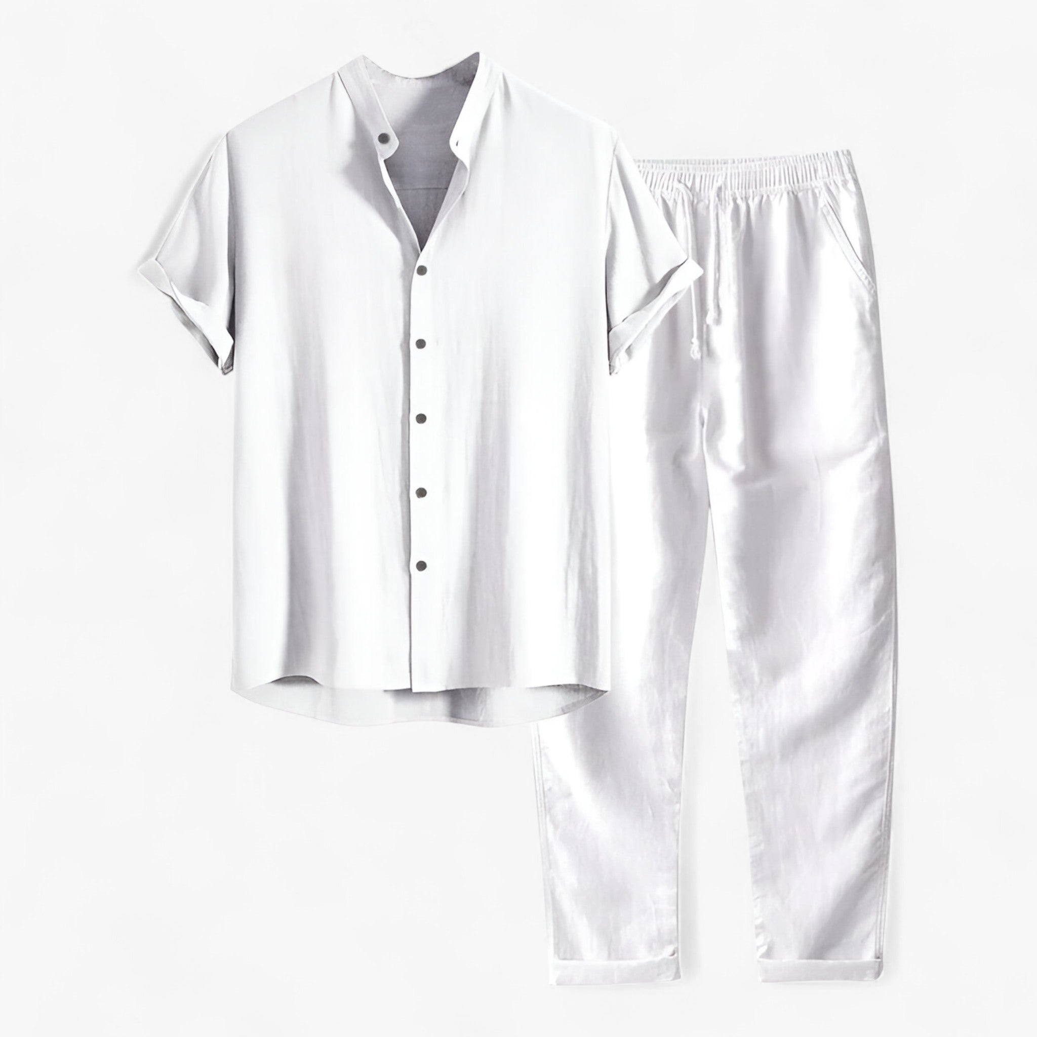 Emil | Sæt til strandtøj – Afslappet og raffineret - Hvid - men's fashion - {{ product_tags }