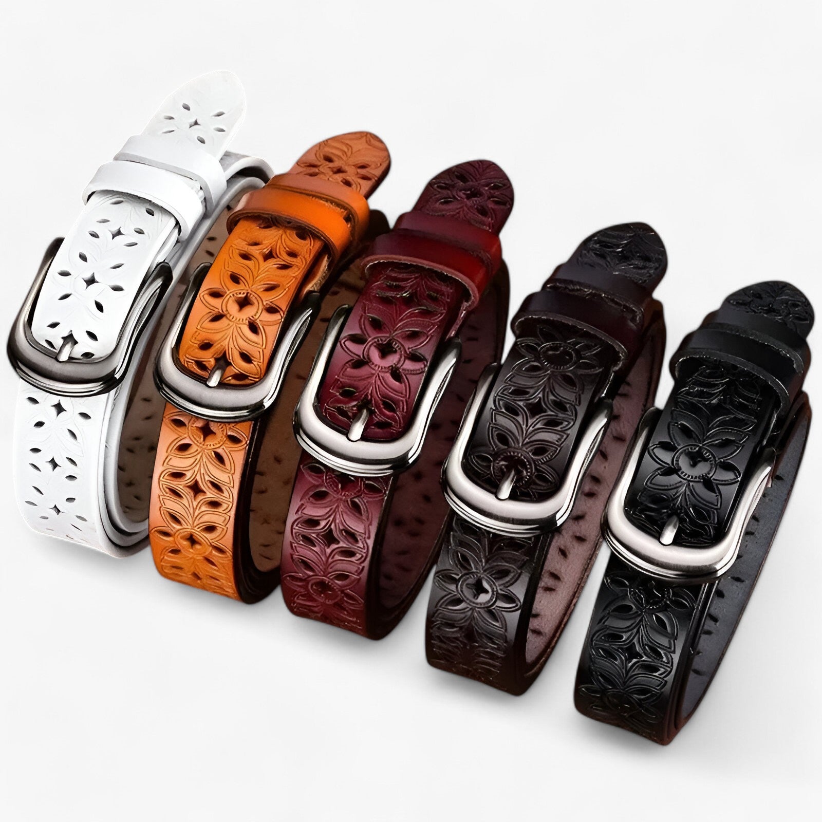 Janice | Nyt læderbælte - Elegant og slidstærkt i læder - - women's fashion - {{ product_tags }
