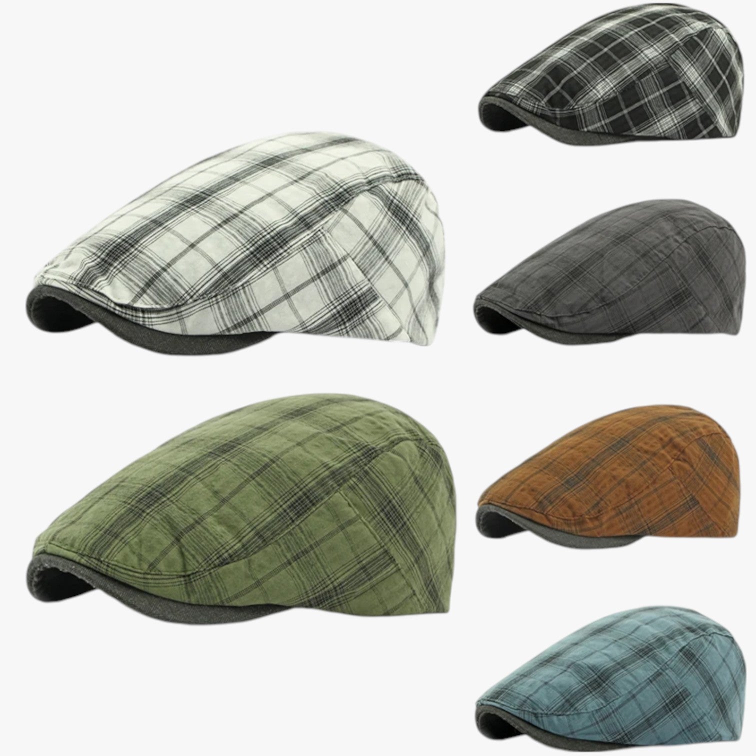 Sevyn | Tartan Retro Kasket i Bomuld - - Sevyn | Tartan Retro Kasket i Bomuld - €25 - {{ product_tags }