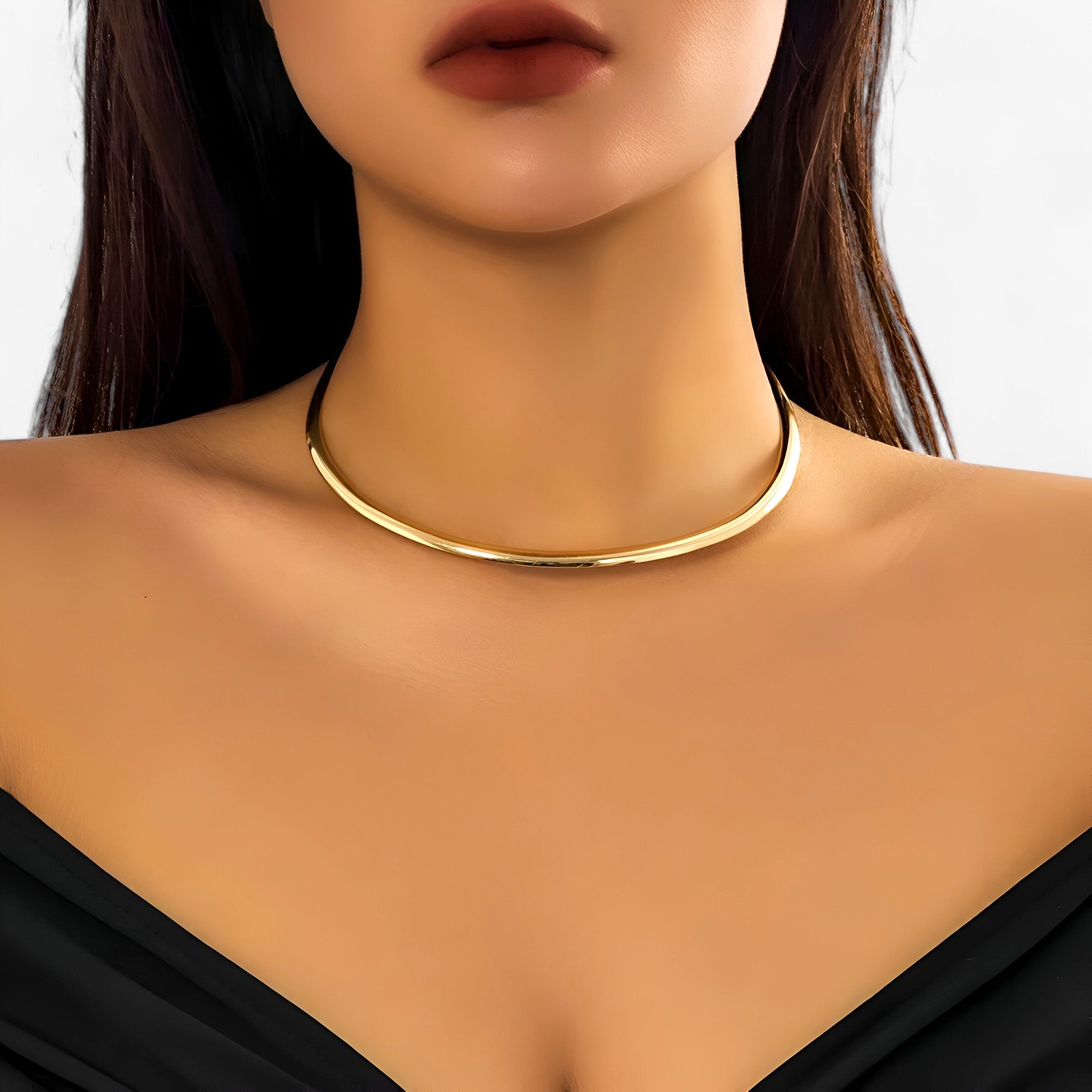 Aira | Gylden Choker Enkel - Elegante Stilmulighed for Enhver Festlook - - women's fashion - {{ product_tags }