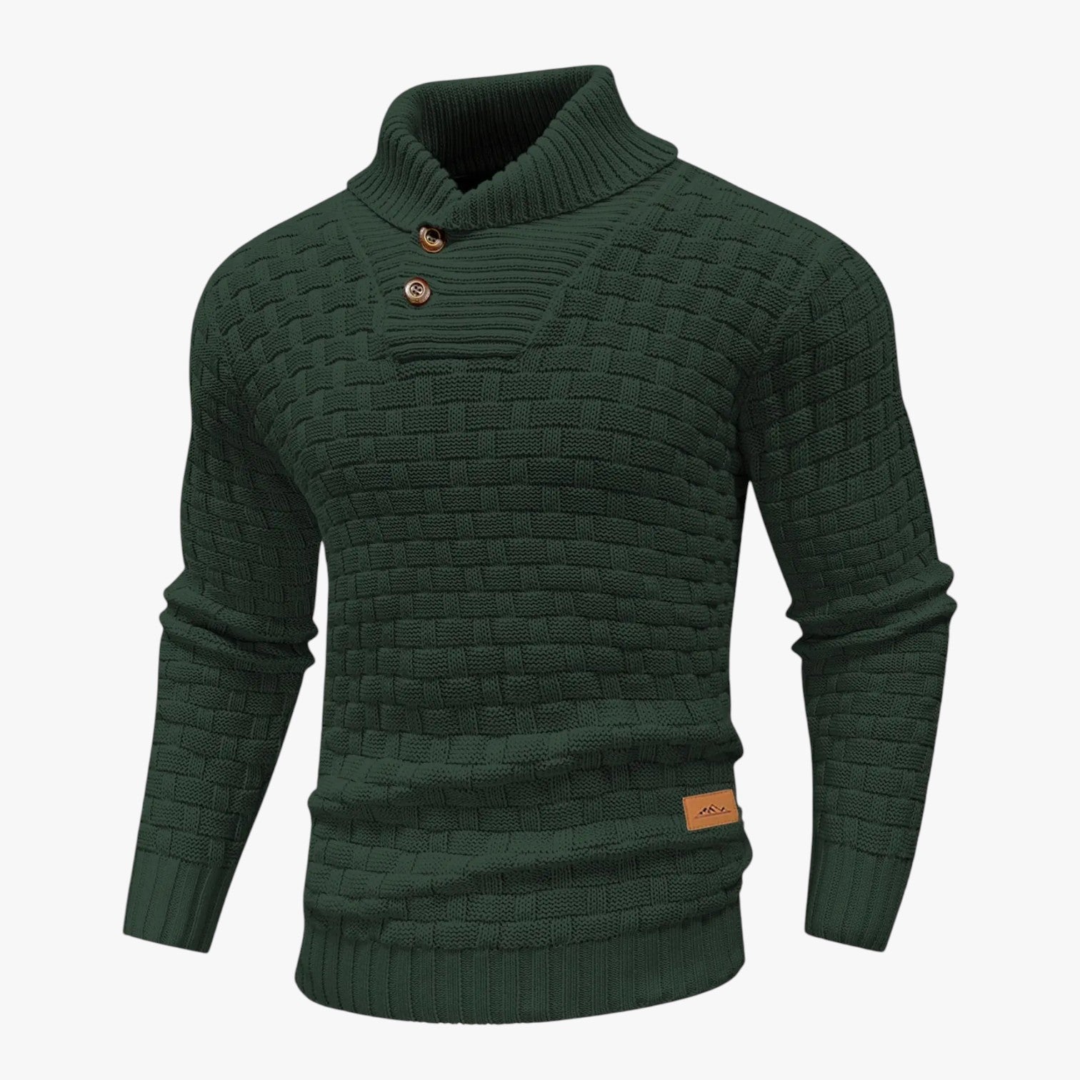 Nathan | Mænds varm vinterstrikkede rundhalsede bløde sweatere - Mørke Grøn - Nathan | Mænds varm vinterstrikkede rundhalsede bløde sweatere - €25 - {{ product_tags }