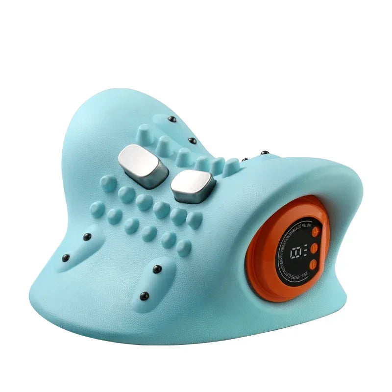 Elektrisk Nakkemassage med Varme og Vibration - - Gezondheid en persoonlijke verzorging > Persoonlijke verzorging > Massage en ontspanning > Massageapparaten > Massagekussens - {{ product_tags }