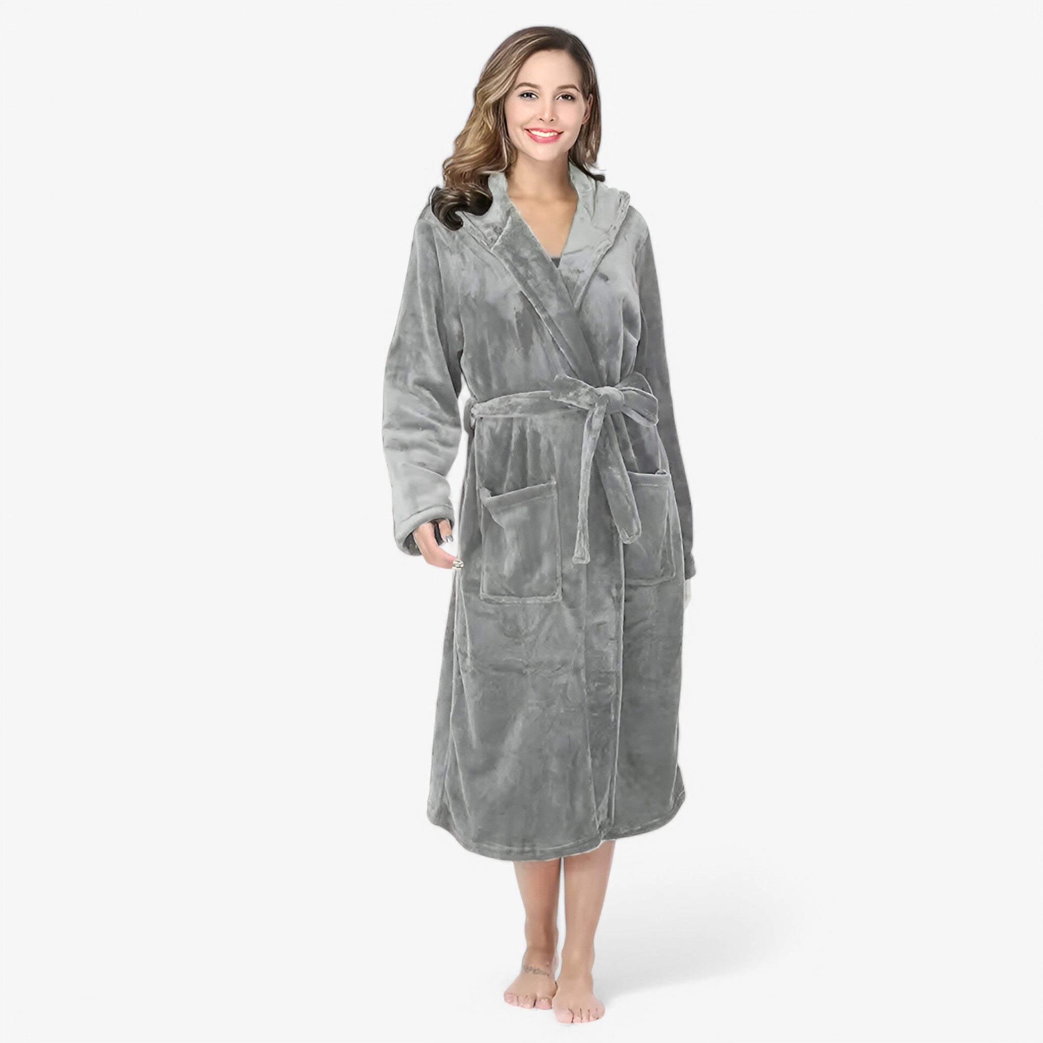 Amalie | Blød og Varm Fleece Badekåbe - - Amalie | Blød og Varm Fleece Badekåbe- €25 - {{ product_tags }