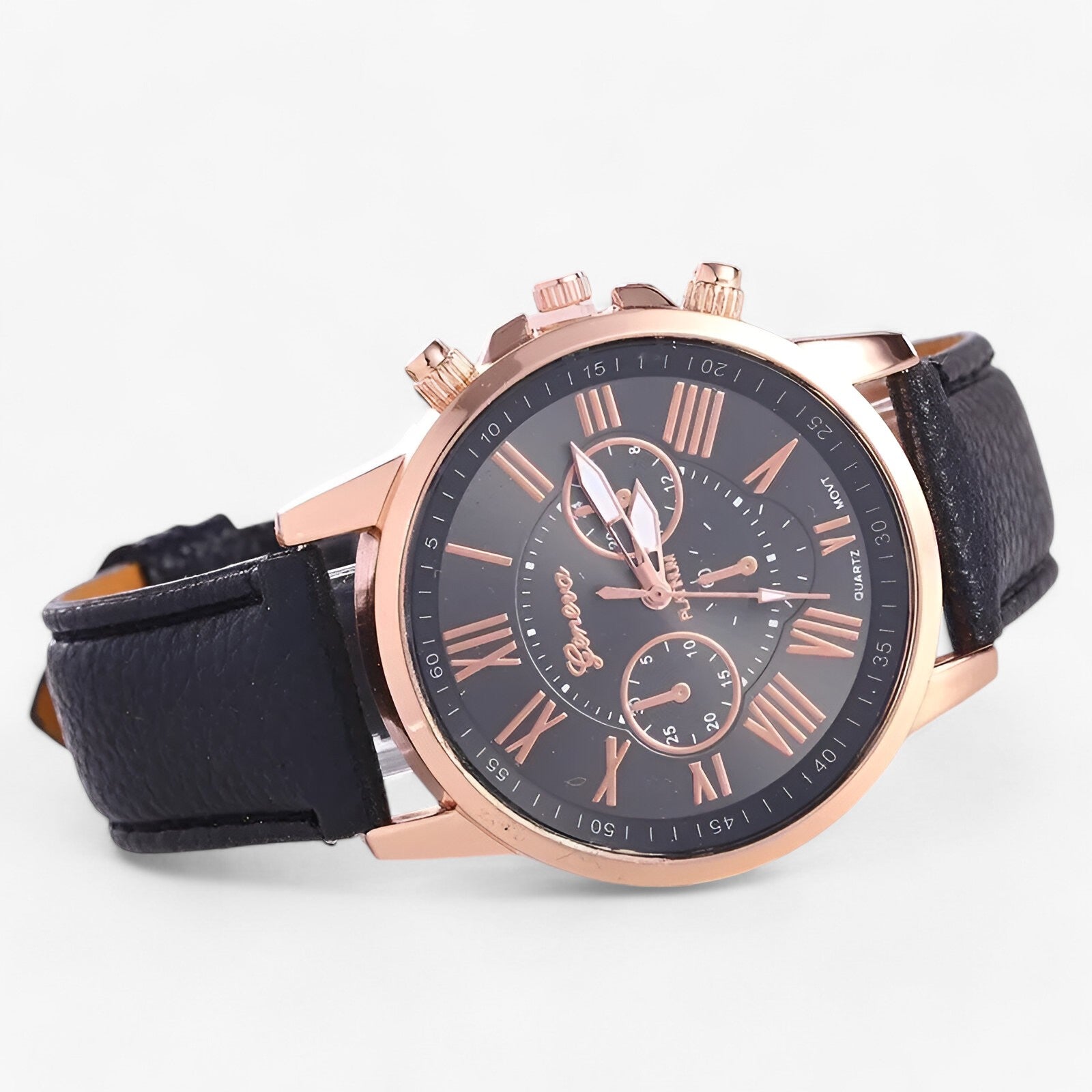 Kleng | Luksus Damesur - Vandtæt Læder til Enhver Anledning - Sort - watches - {{ product_tags }
