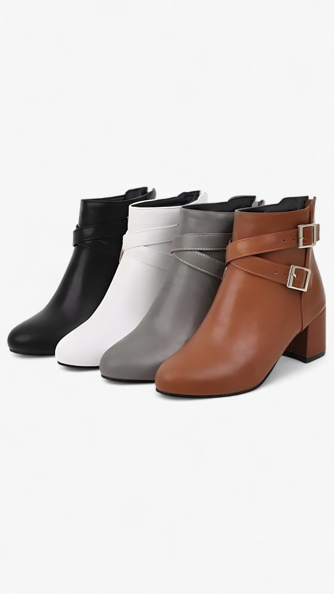 Ivy | Ankelstøvler med Stropper og Spænde - - Ivy | Ankelstøvler med Stropper og Spænde - €25 - {{ product_tags }
