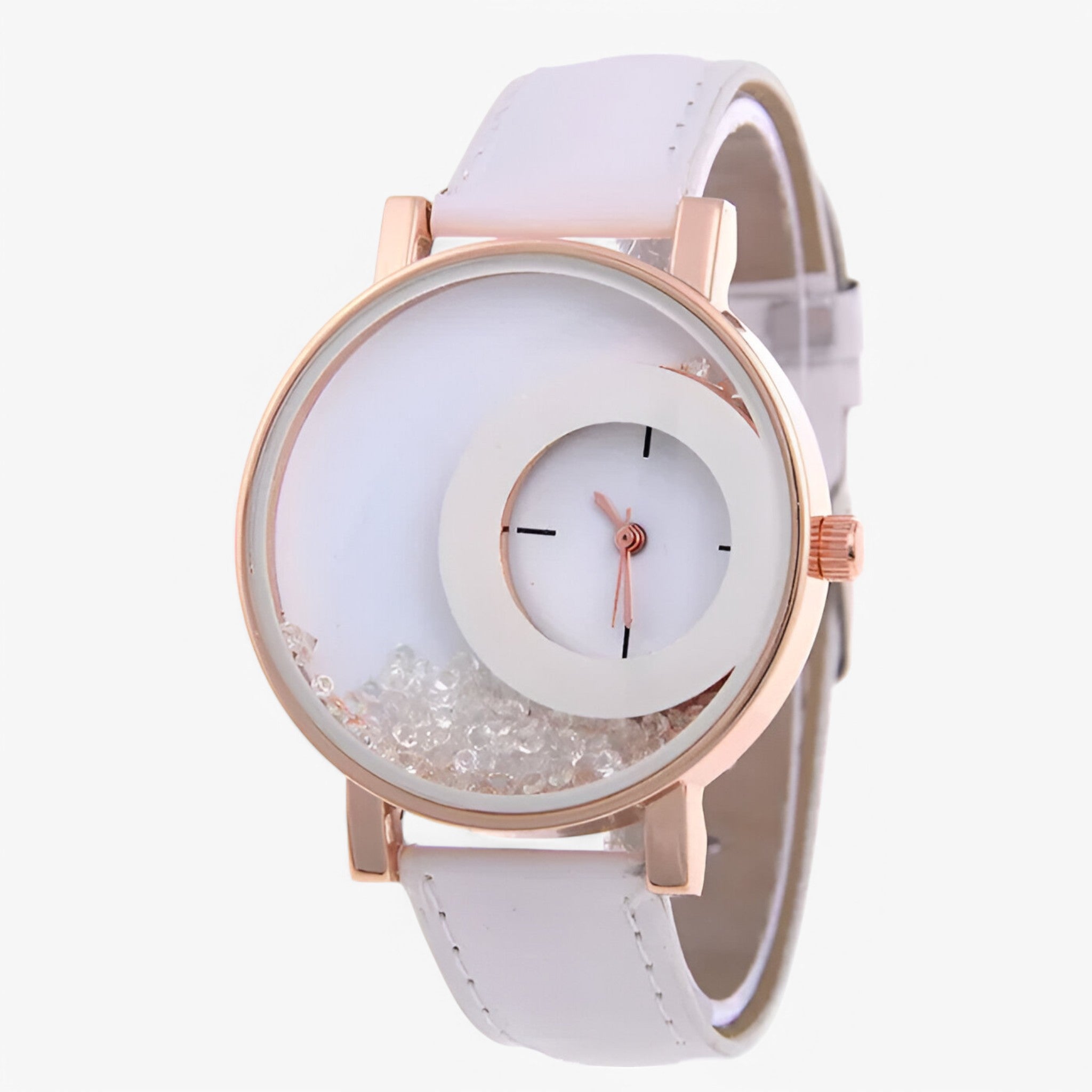 Odette | Dameur med brillant urskive - hvid - watches - {{ product_tags }