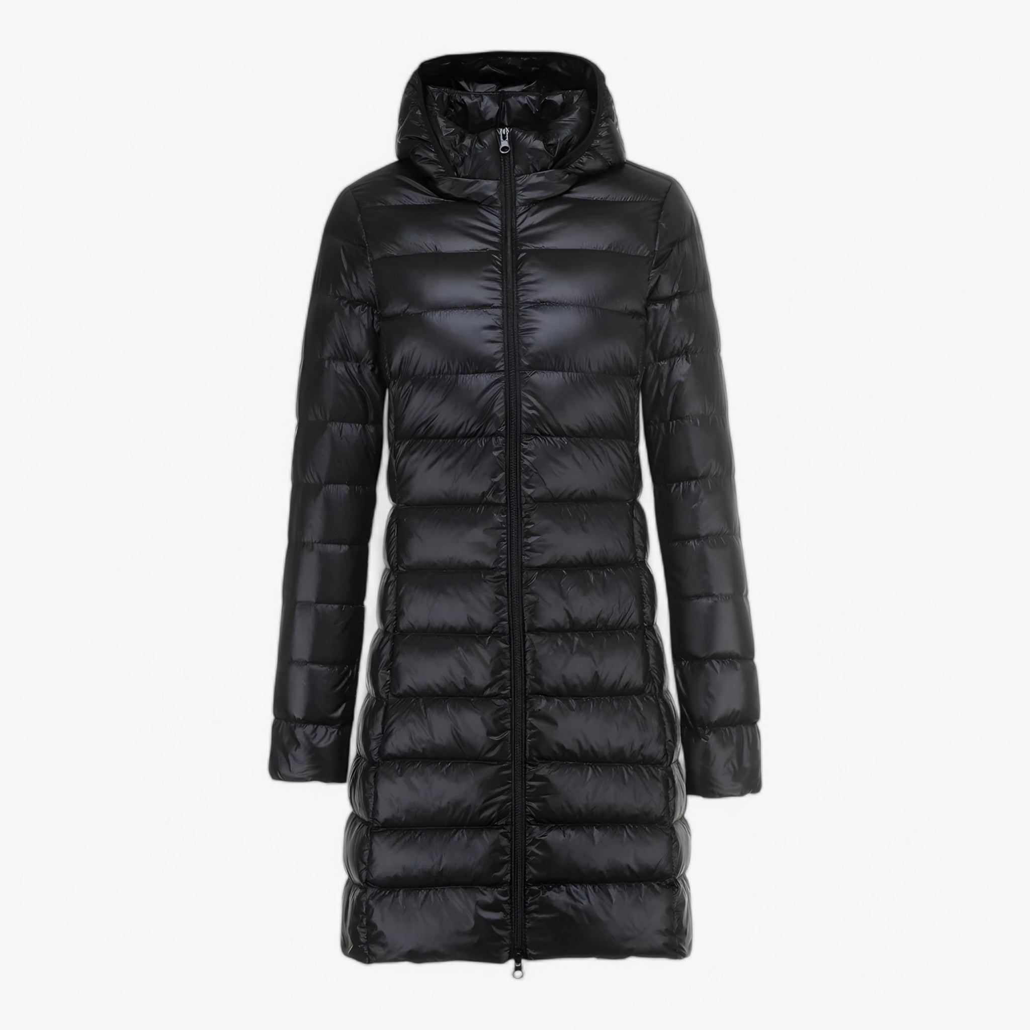 Sheena | Ultralichte Lange Jas - Sort - women's fashion - {{ product_tags }