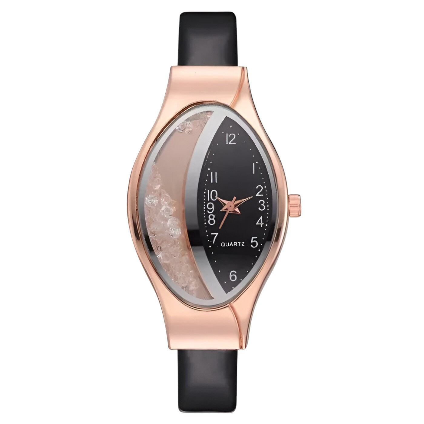 Camille | Luksus diamant quartz dameur - Sort - watches - {{ product_tags }