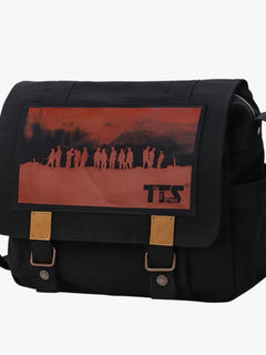 Ethan | Stort vintage canvas skuldertaske