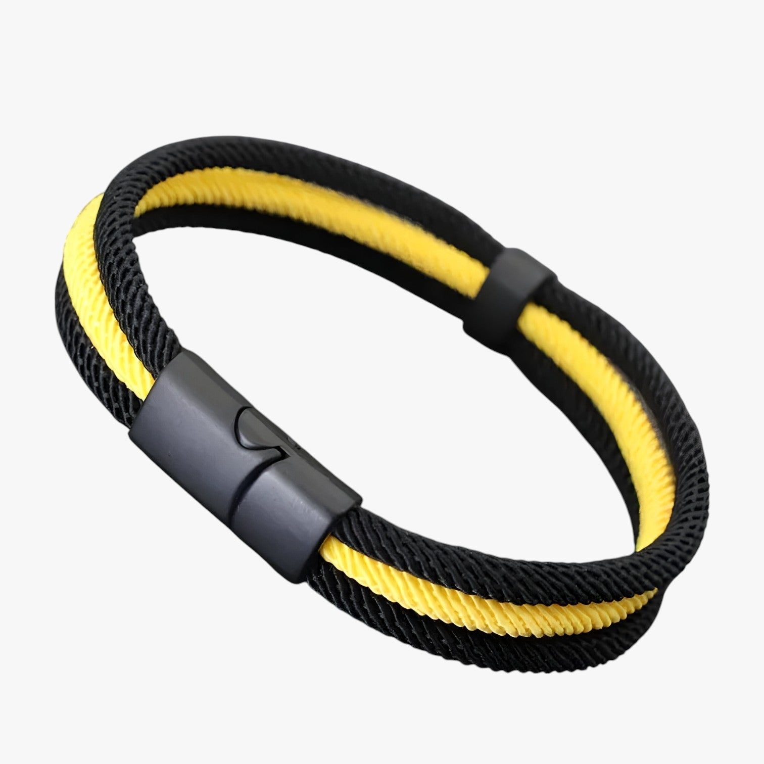 River | Nautisk Armbånd til Mænd med Knude og Aftagelig Lukning - Gul Tråd - River | Nautisk Armbånd til Mænd med Knude og Aftagelig Lukning - €25 - {{ product_tags }