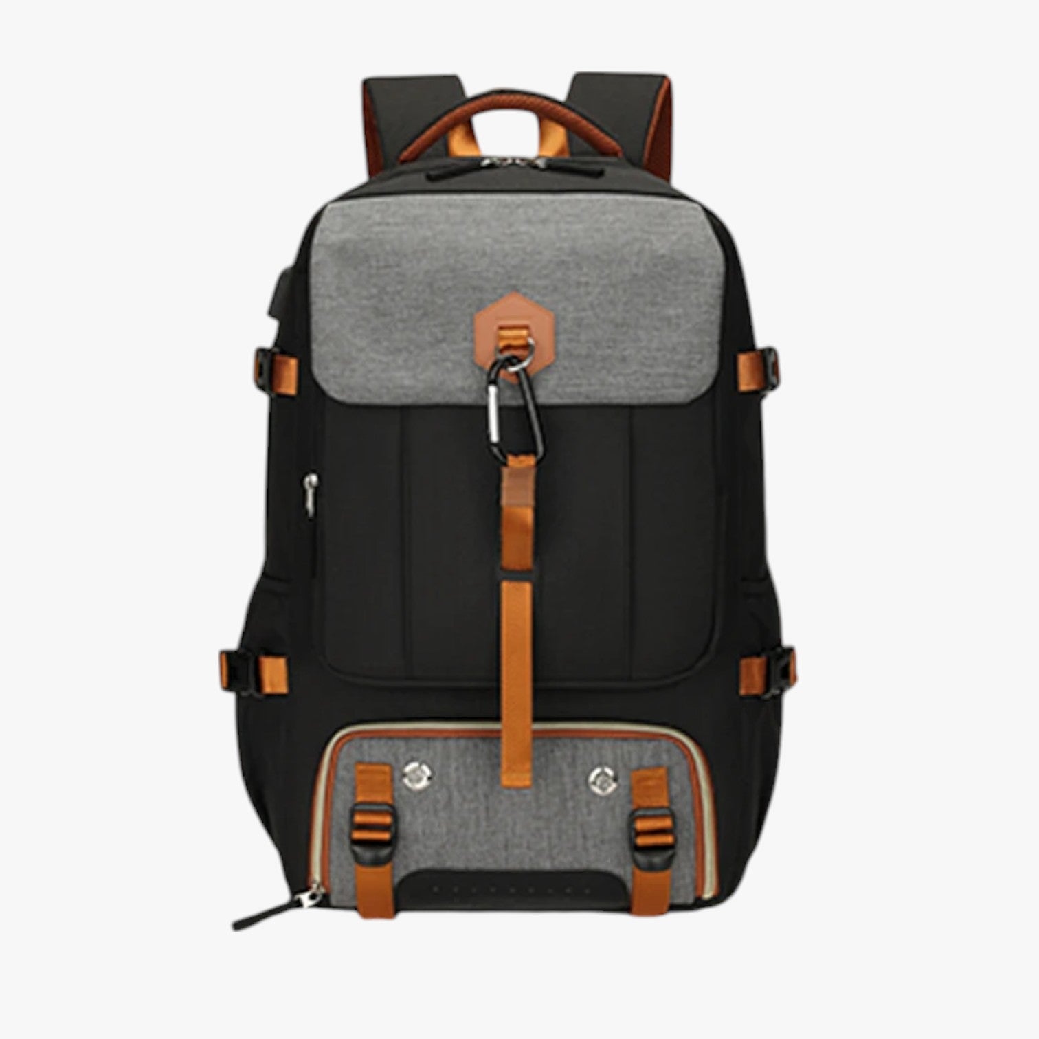 Antonio | Mandoplakat til mænd med stor kapacitet, vandtæt og alsidig til rejser og studie - Sort-brun - Antonio | Mandoplakat til mænd med stor kapacitet, vandtæt og alsidig til rejser og studie - €25 - {{ product_tags }