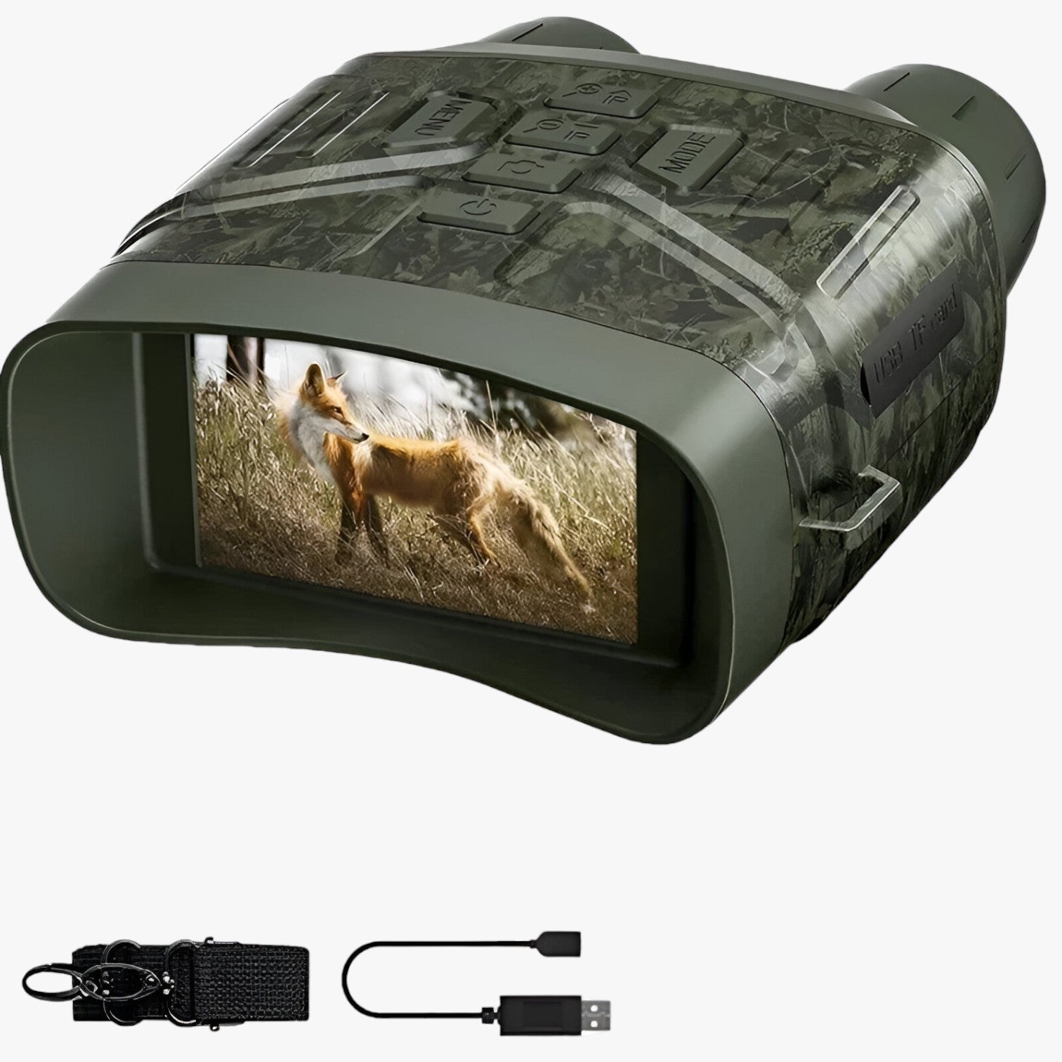Achille | 4K natte syn kikkert med optagelse og 5X zoom - Camouflage -Ingen kort - Achille | 4K natte syn kikkert med optagelse og 5X zoom- €25 - {{ product_tags }