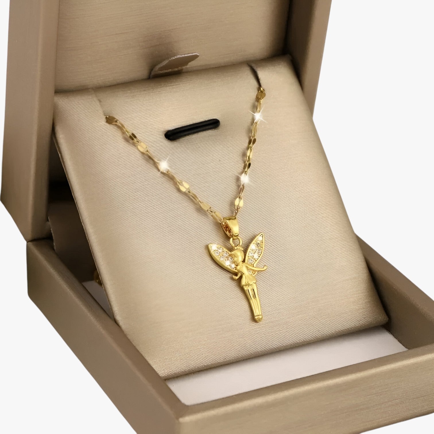 Lilly | Eventyrhalskæde med blomst og fe - - women's fashion - {{ product_tags }