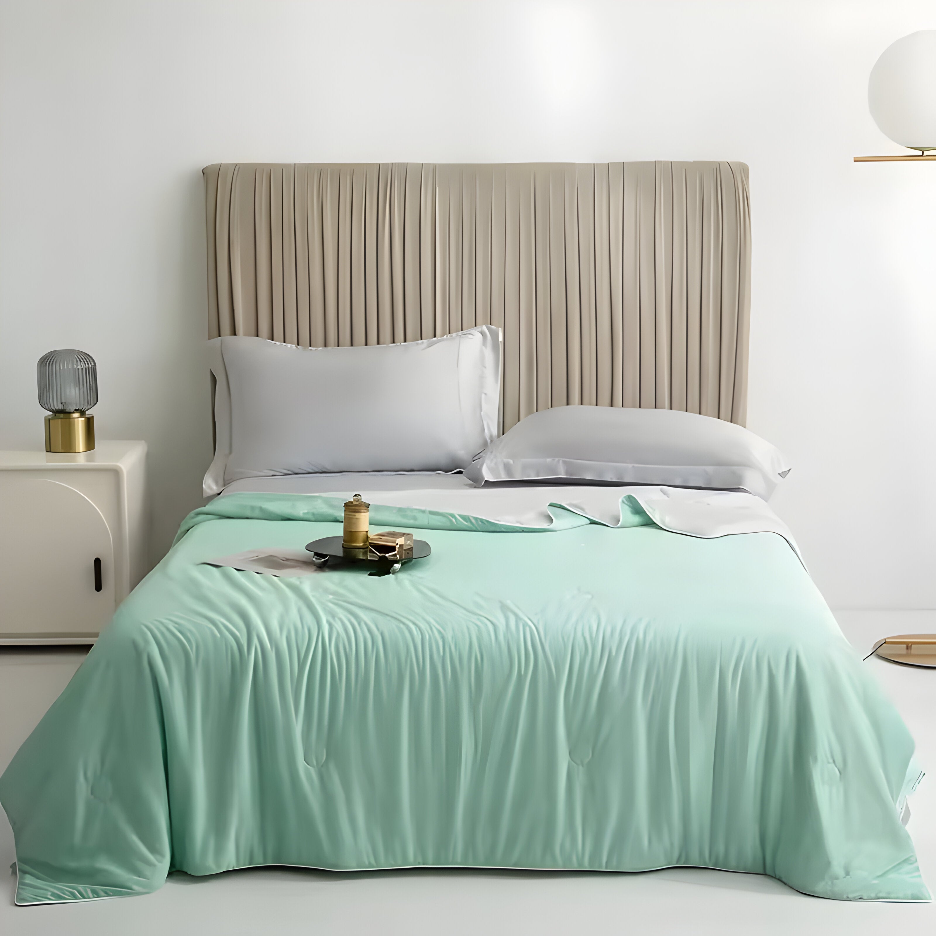 Aline | Sommertæppe - Klimakomfort - Aqua Grøn - Aline | Sommertæppe - Klimakomfort - €25 - {{ product_tags }