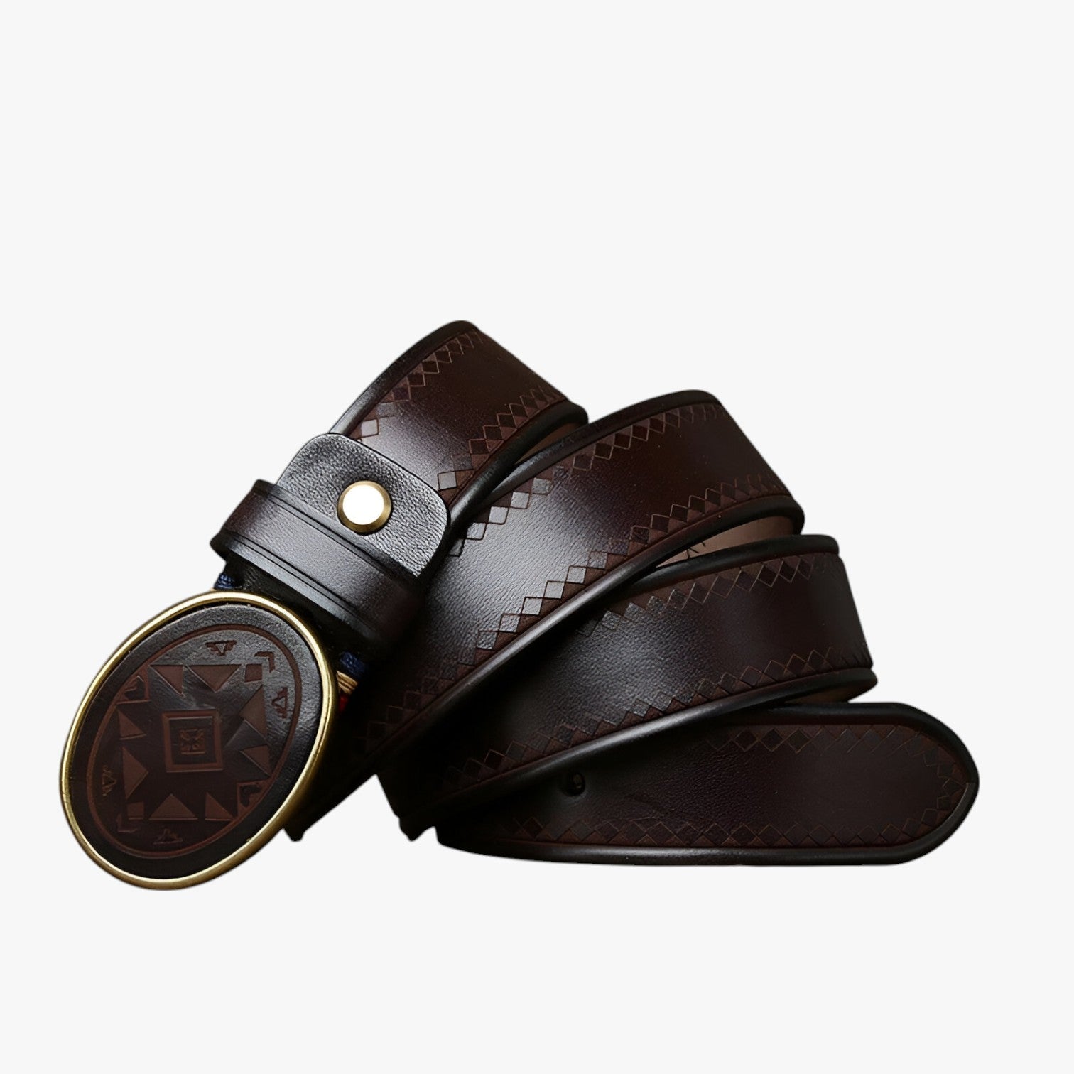 Ace | Elegant læderbælte til jeans - Kaffe - men's fashion - {{ product_tags }