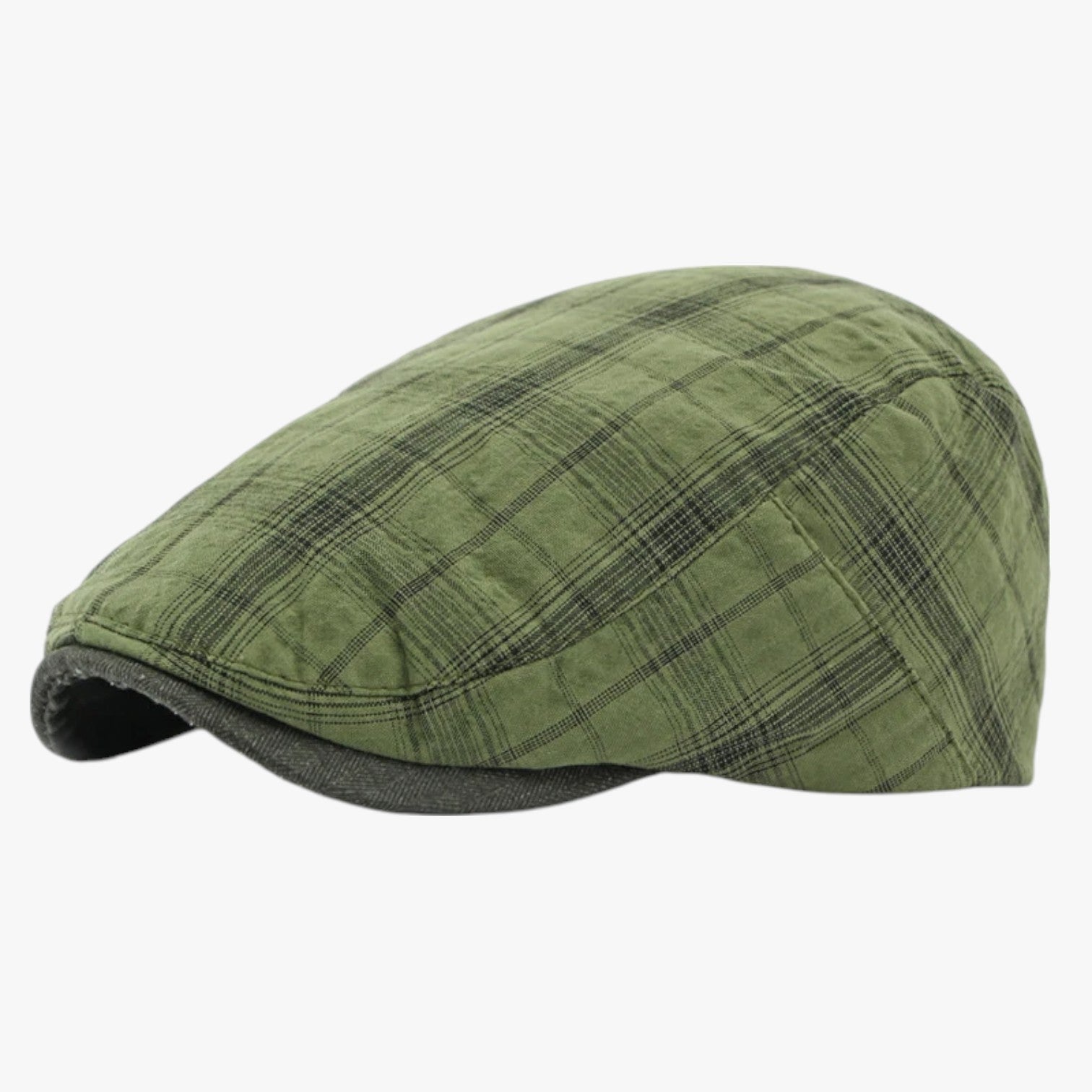 Sevyn | Tartan Retro Kasket i Bomuld - grøn - Sevyn | Tartan Retro Kasket i Bomuld - €25 - {{ product_tags }