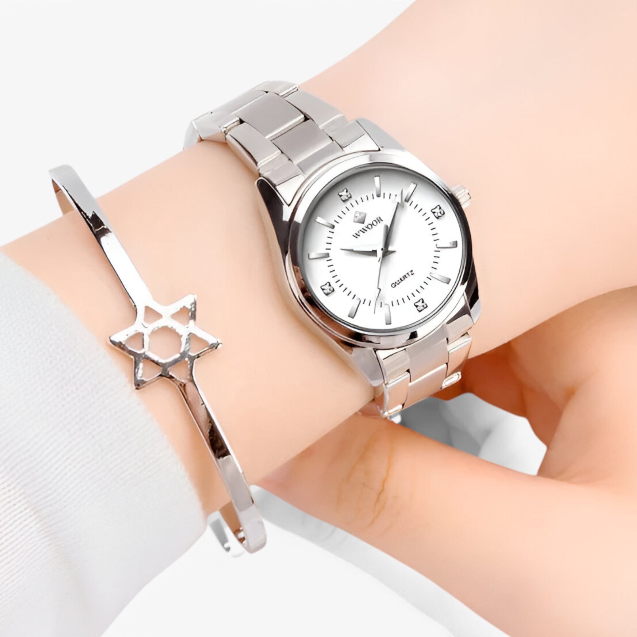 Anna | Klassisk luksus dameur lavet af rustfrit stål med delikat urskive - - watches - {{ product_tags }