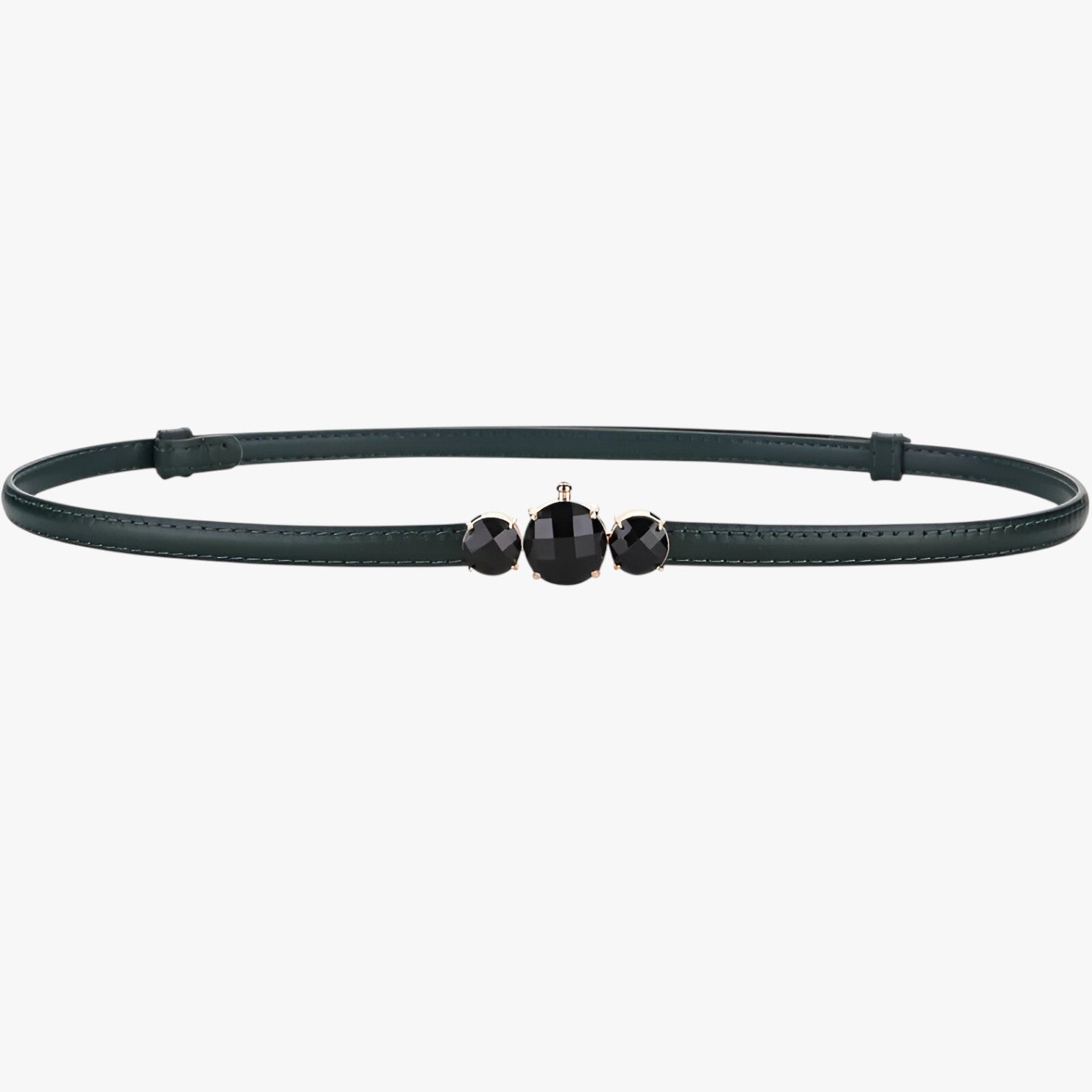 Caesy | Ægte læder slim talje – Justerbar elegance - grøn 100cm - women's fashion - {{ product_tags }