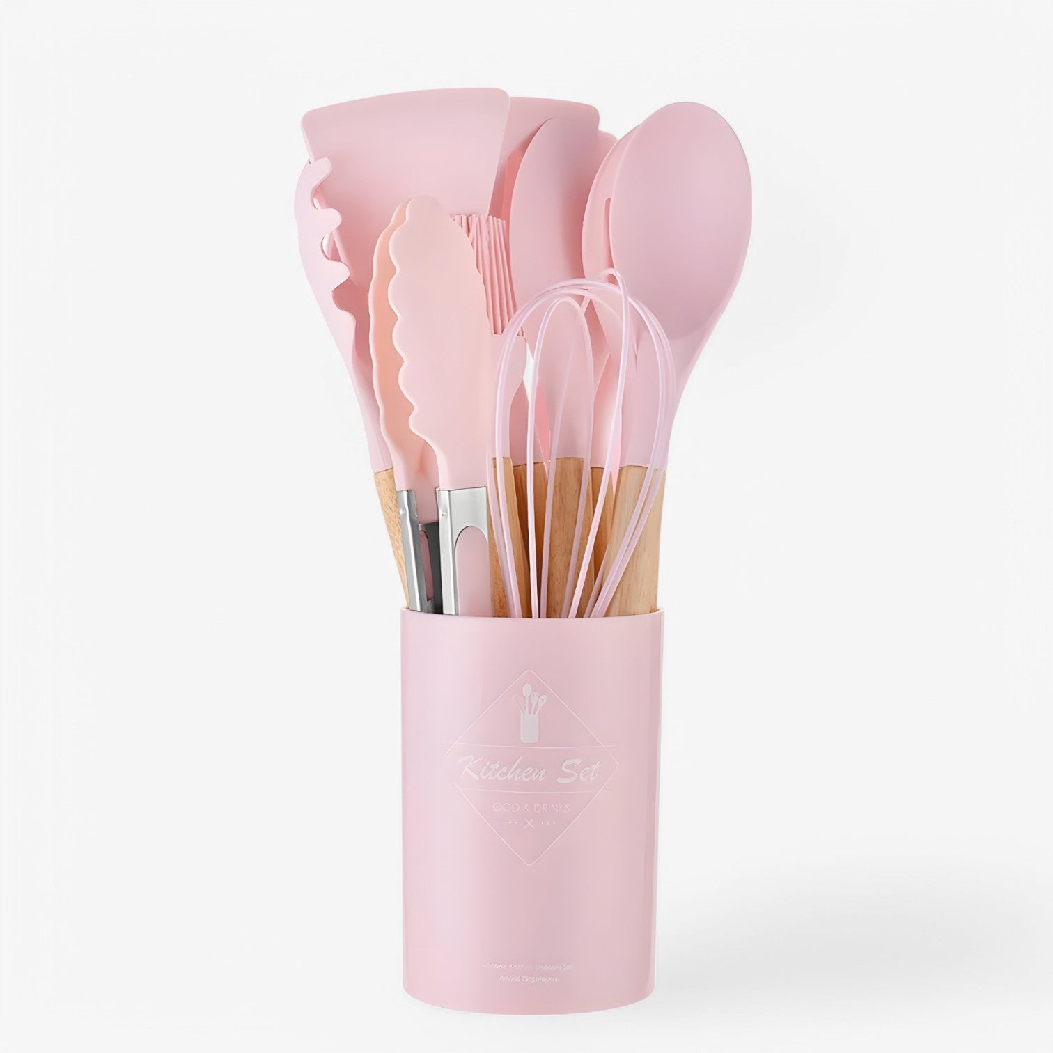 Triana | Silikone køkkenredskaber – varmebestandige, non-stick og holdbare - Rosa 12Stykker - house & garden - {{ product_tags }