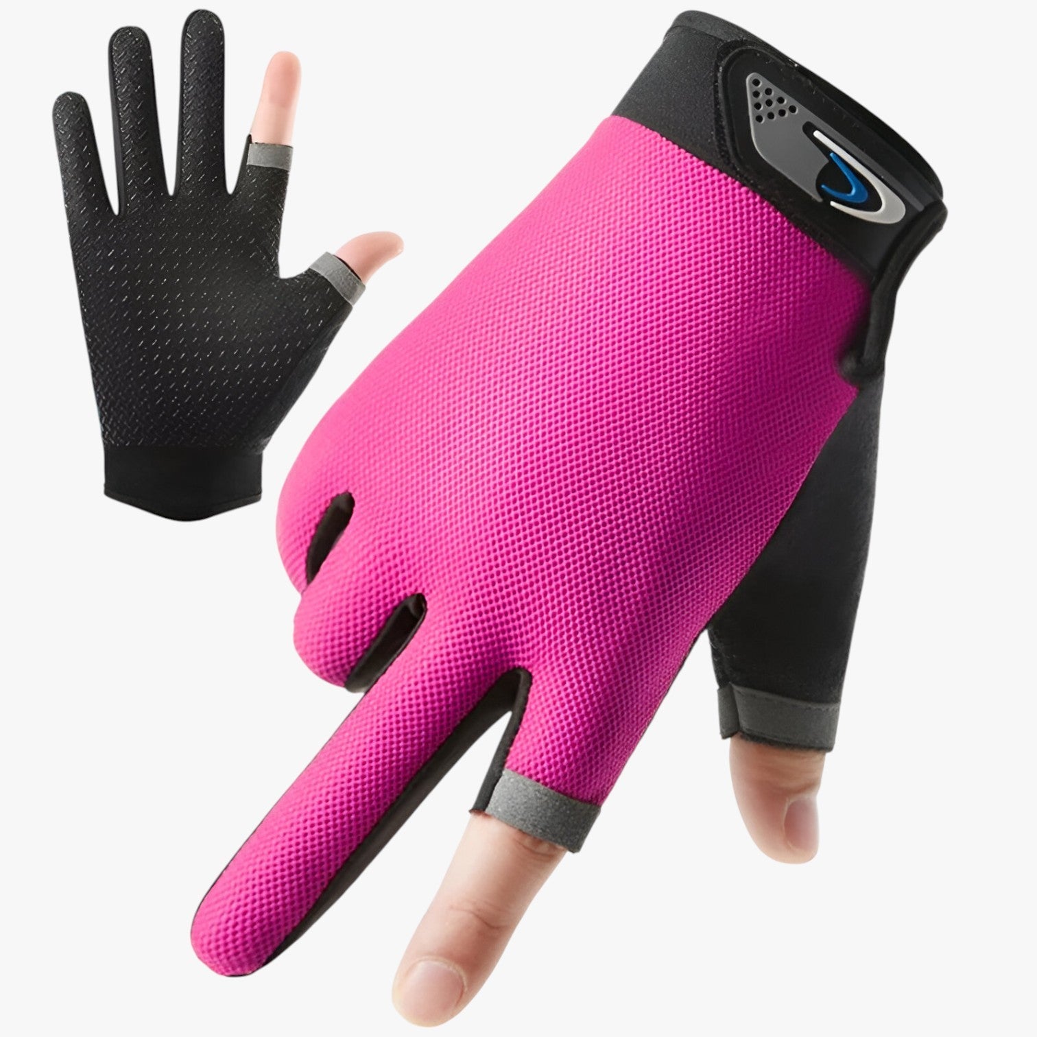 Lenard | Antiskrid vishandsker med snitfingre for greb og komfort - Pink - other - {{ product_tags }