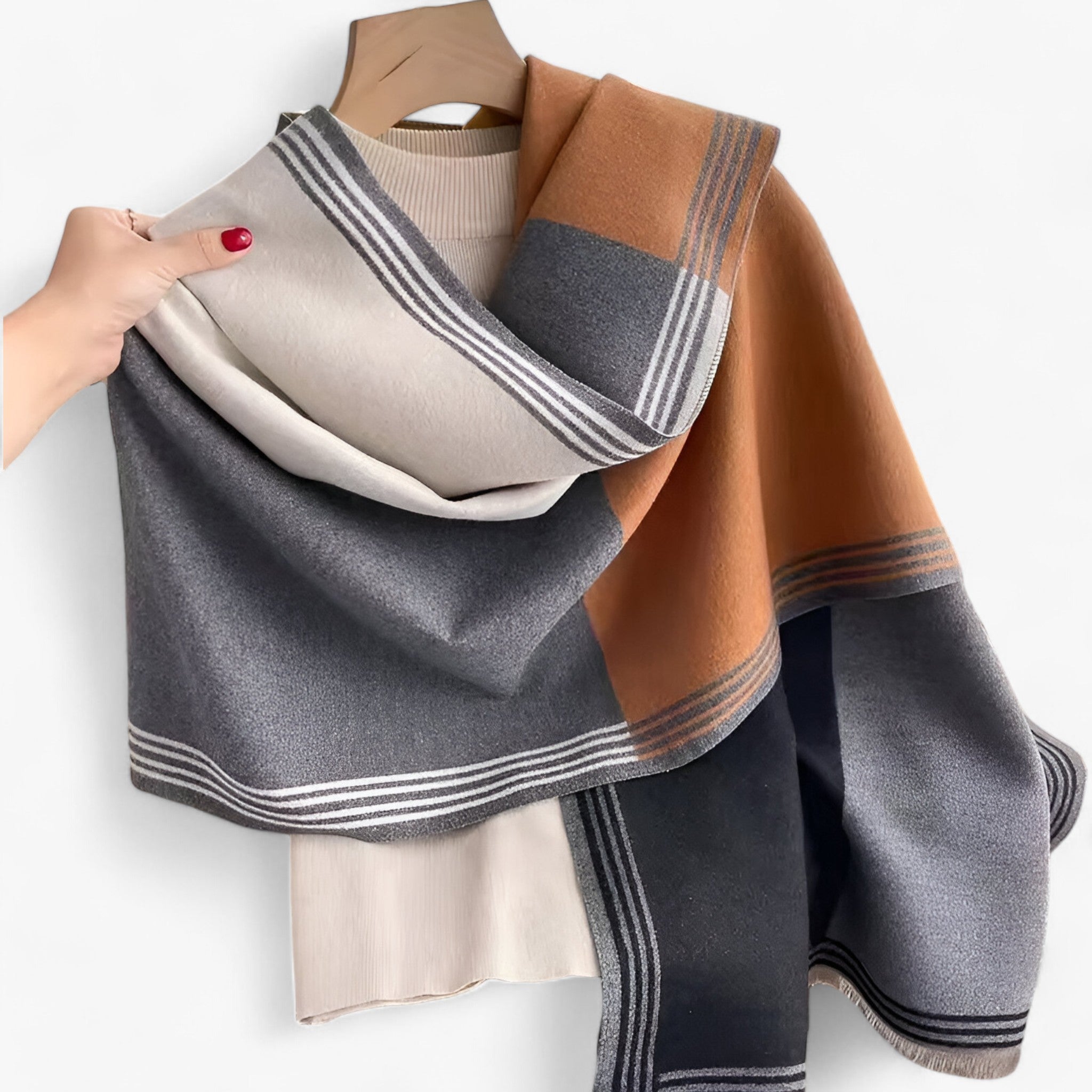 Valeria | Luksus Kashmere Tørklæde – Elegance og Varme i Én - DE798-03 - women's fashion - {{ product_tags }