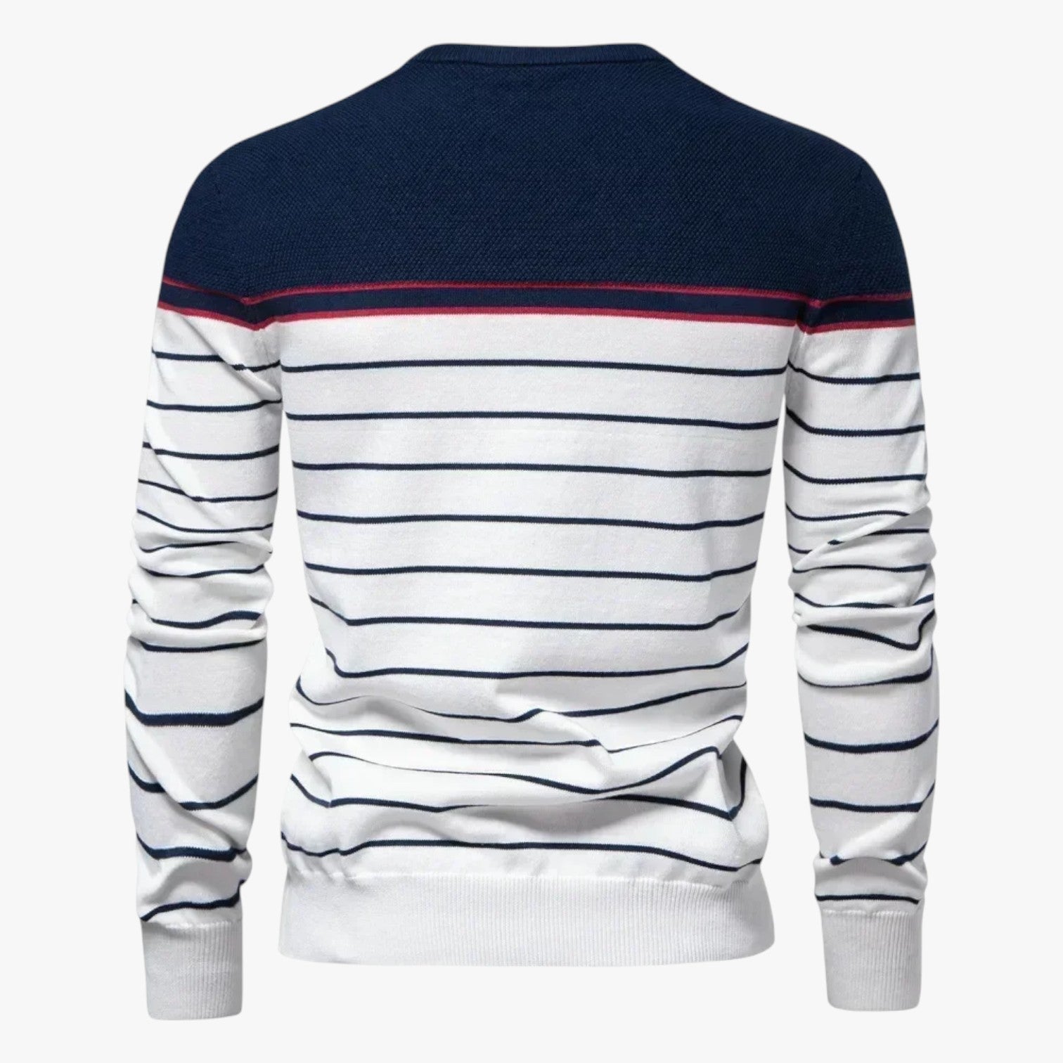 Calvin | Efterårsstribet premium sweater varm, elastisk og med perfekt stil - - Calvin | Efterårsstribet premium sweater varm, elastisk og med perfekt stil - €25 - {{ product_tags }