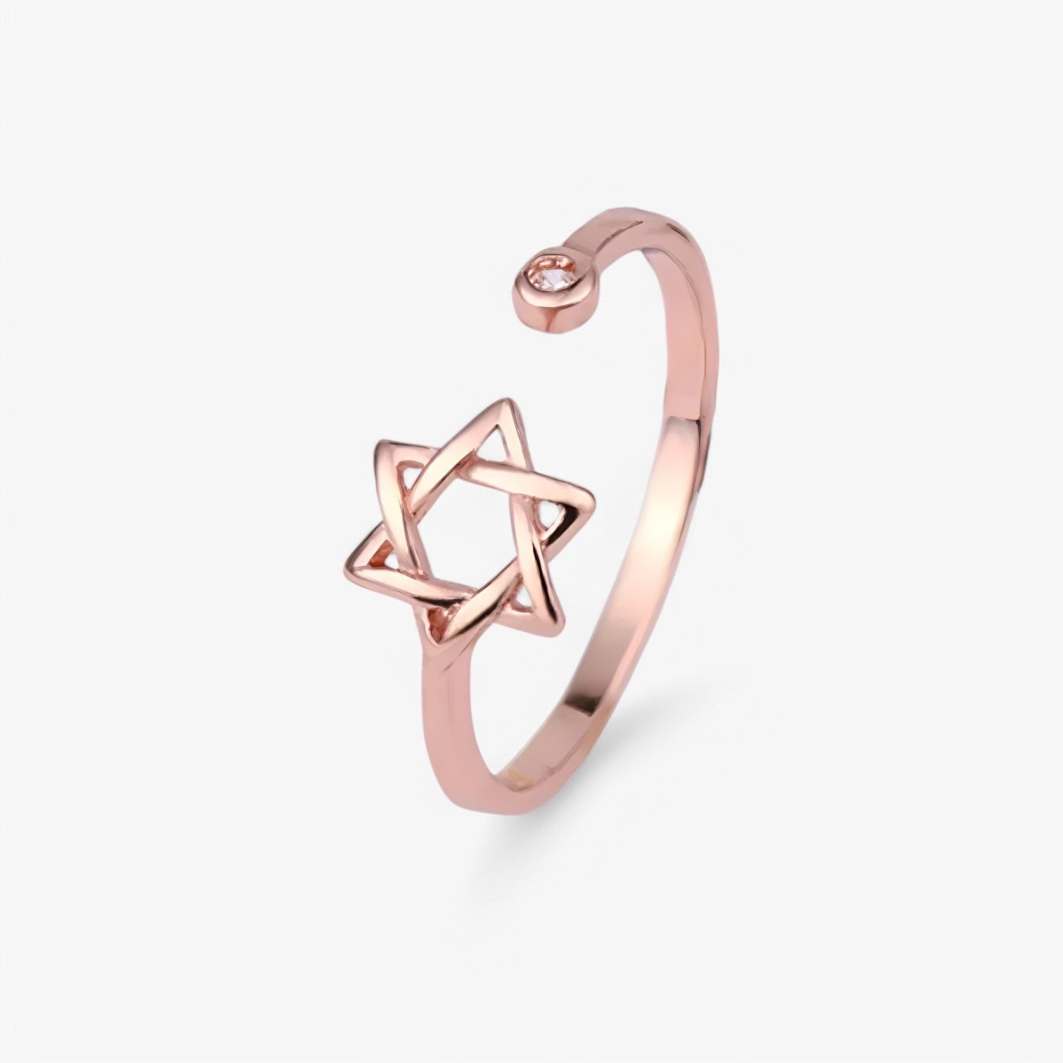 Brisa | Elegant ster zirkoon ring – Justerbar & tidløs skønhed - Roséguld justerbar - other - {{ product_tags }