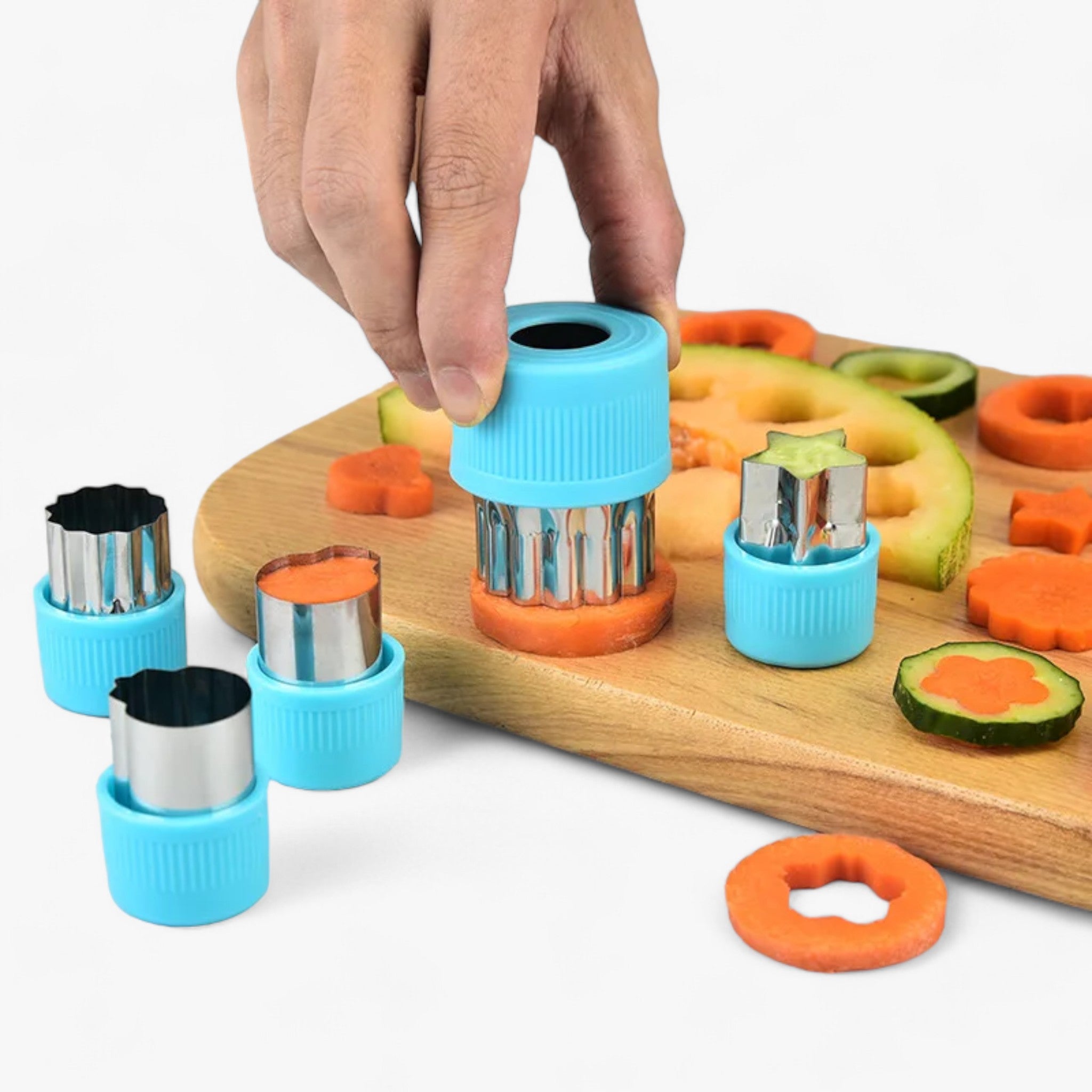 Olivia | Stjerne- og hjerteudstikker-sæt - Sjov frugt- og grøntsagsforberedelse - - house & garden - {{ product_tags }