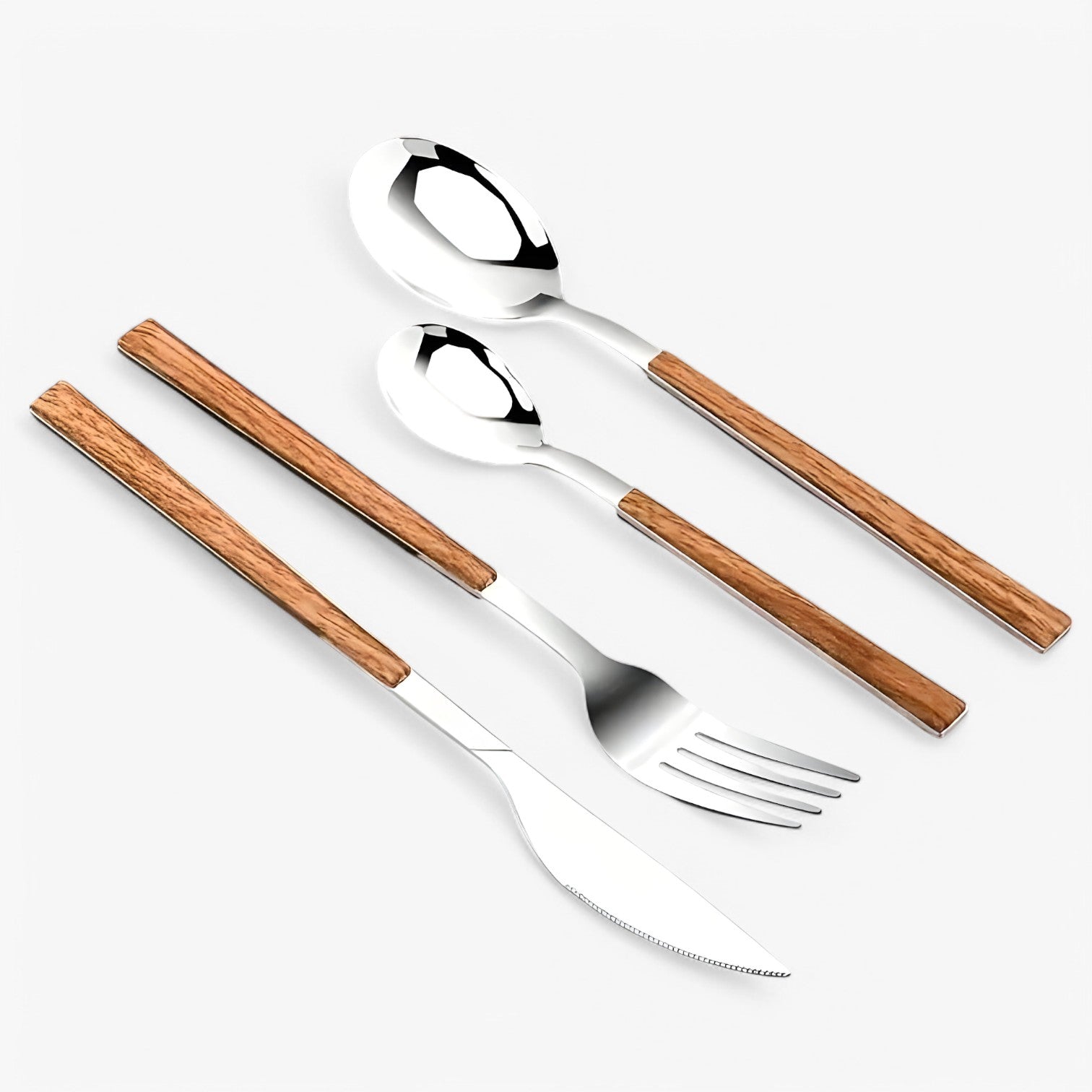 Minette | 12-delt bestiksæt – Træhåndtag, opvaskemaskine-sikker - - house & garden - {{ product_tags }