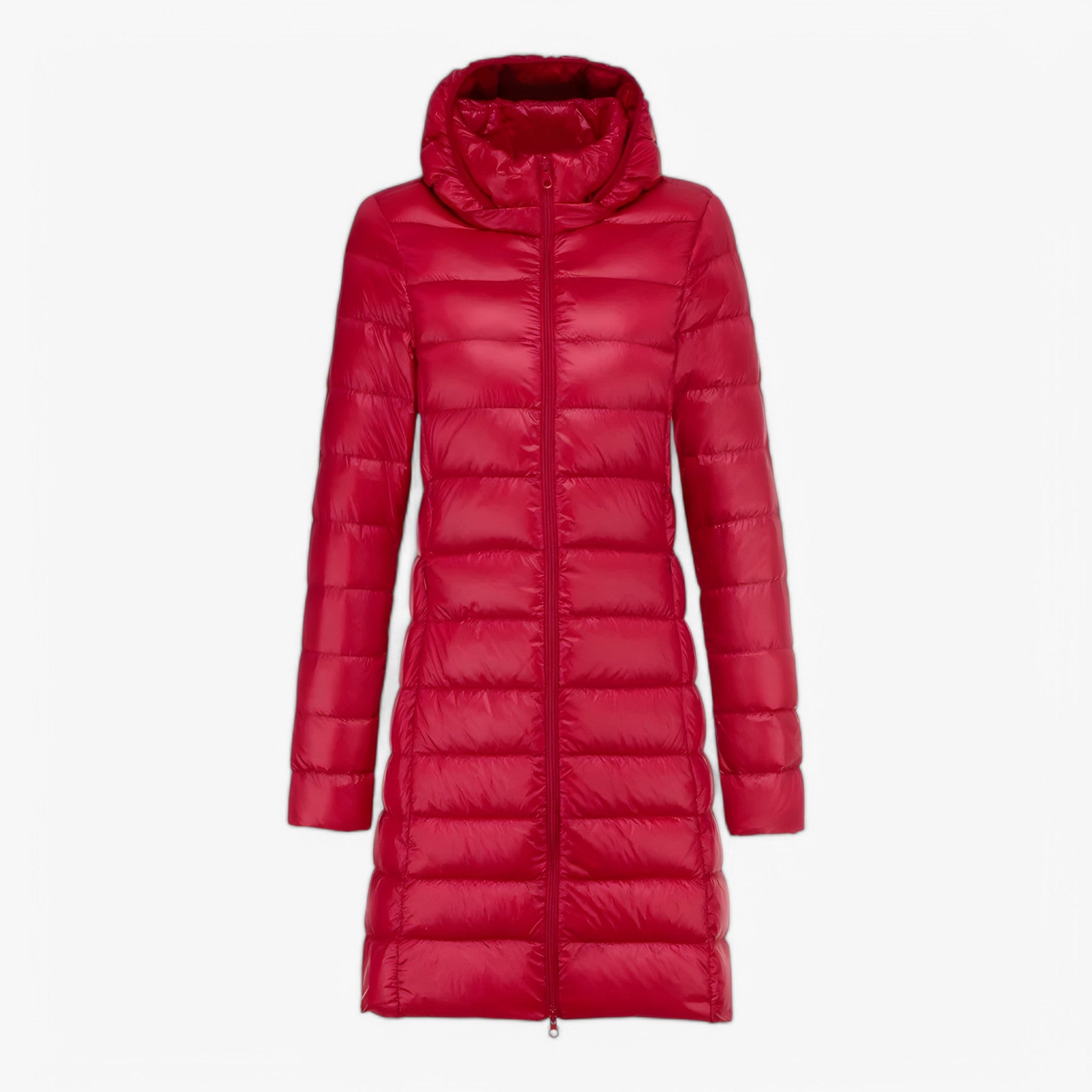 Sheena | Ultralichte Lange Jas - Rød - women's fashion - {{ product_tags }