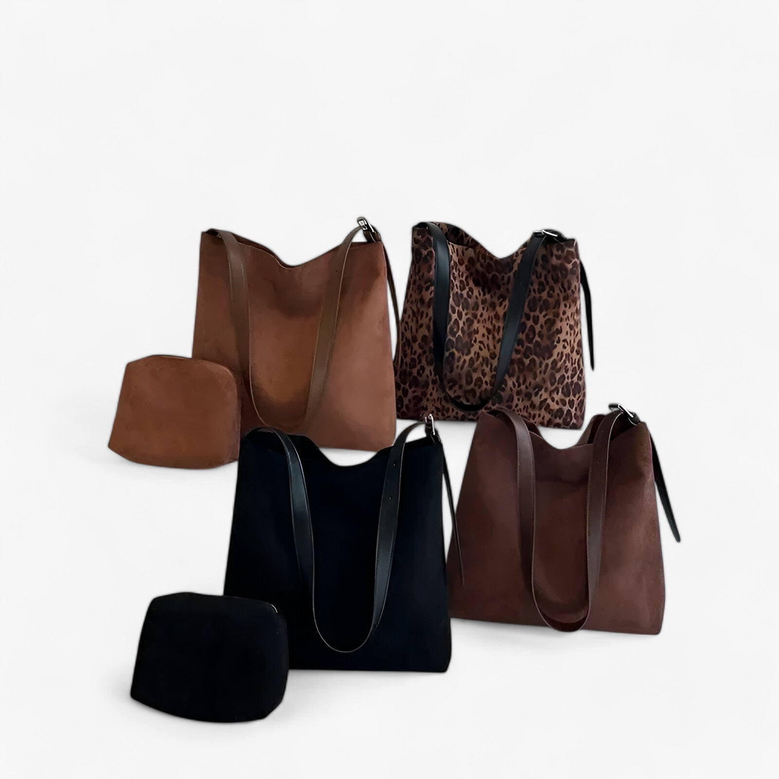 Malou | Klassiske håndtasker i ruskind - Tidless design og komfort - - bags - {{ product_tags }