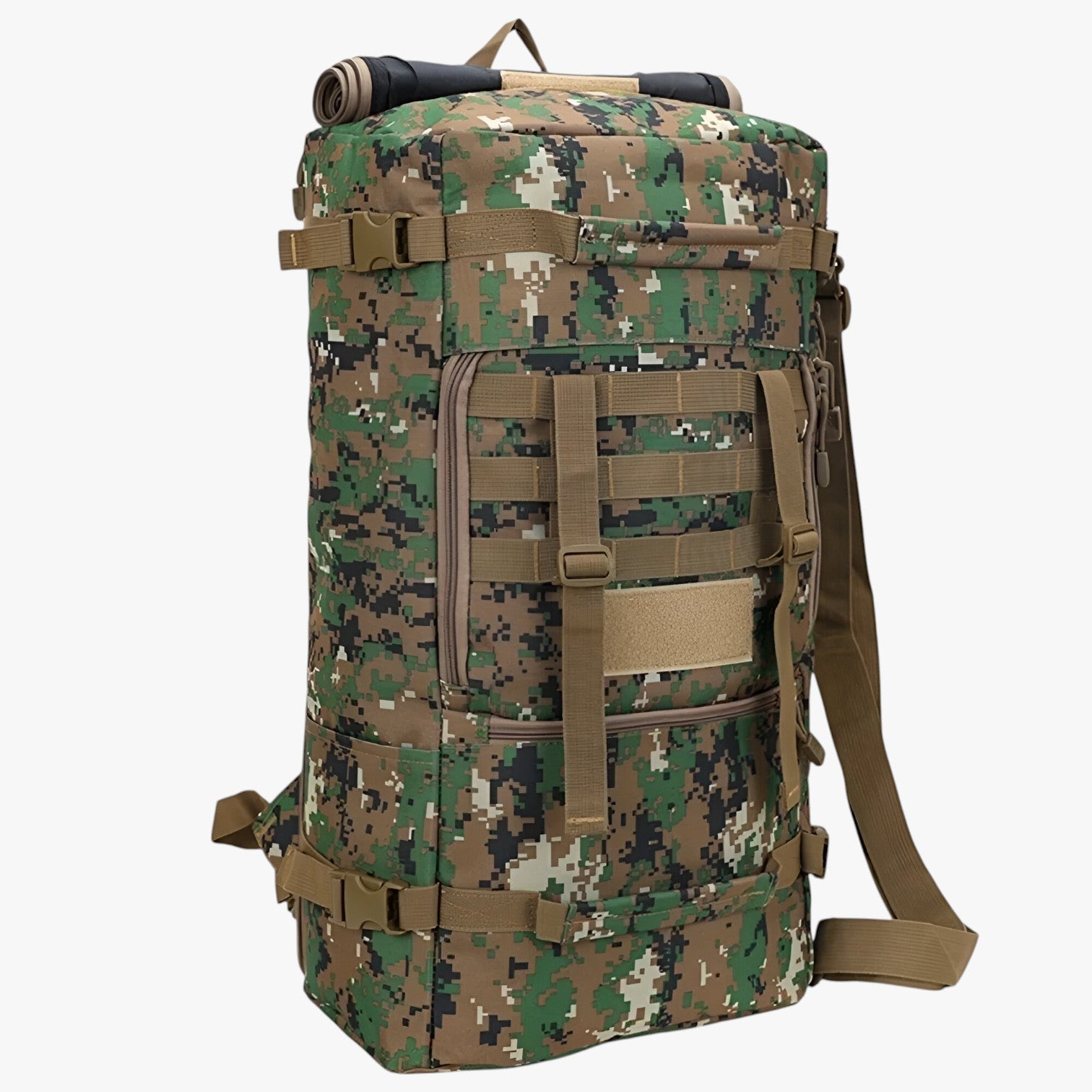 Bernardo | Stor 50L vandrerygsæk til camping, trekking og bjergbestigning - Jungle digital - Bernardo | Stor 50L vandrerygsæk til camping, trekking og bjergbestigning- €25 - {{ product_tags }