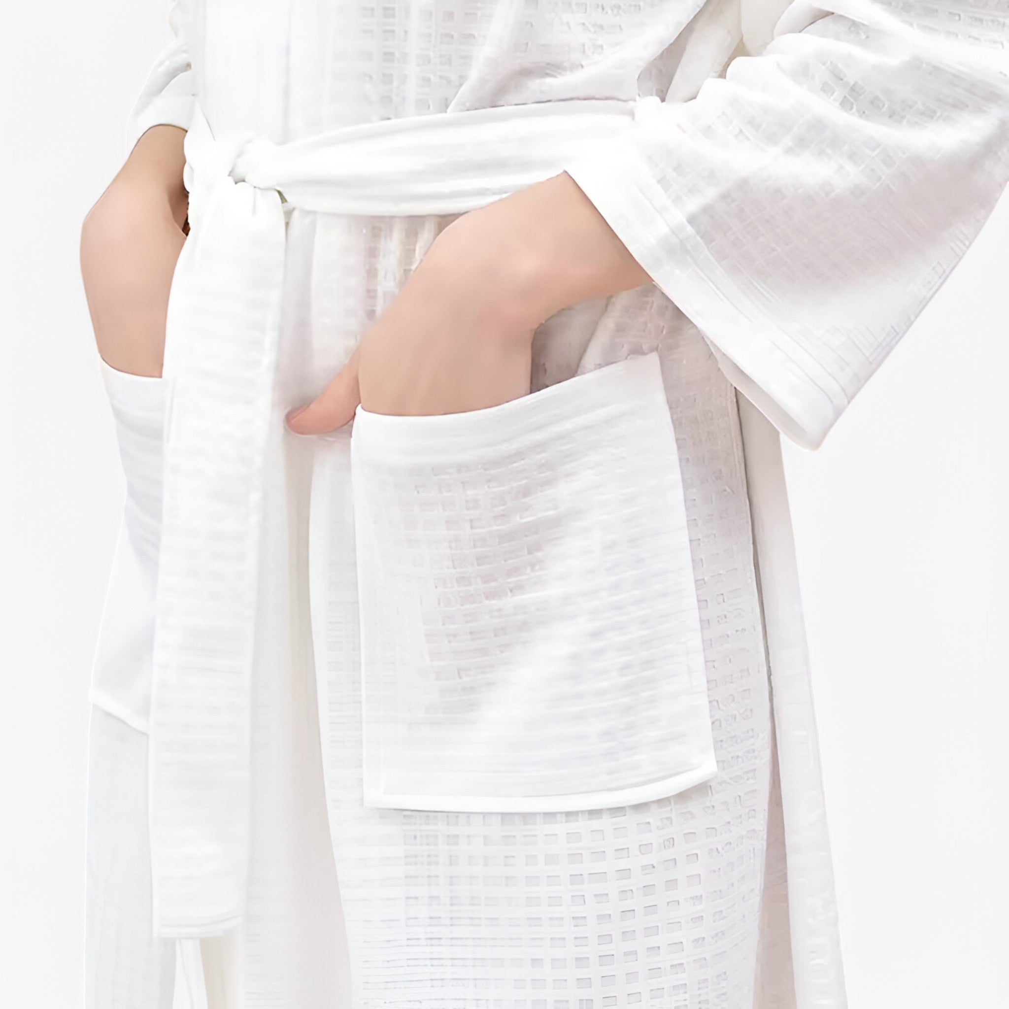 Nova | Stilfuld Voksen Badekåbe med Bælte - Hvid - women's fashion - {{ product_tags }