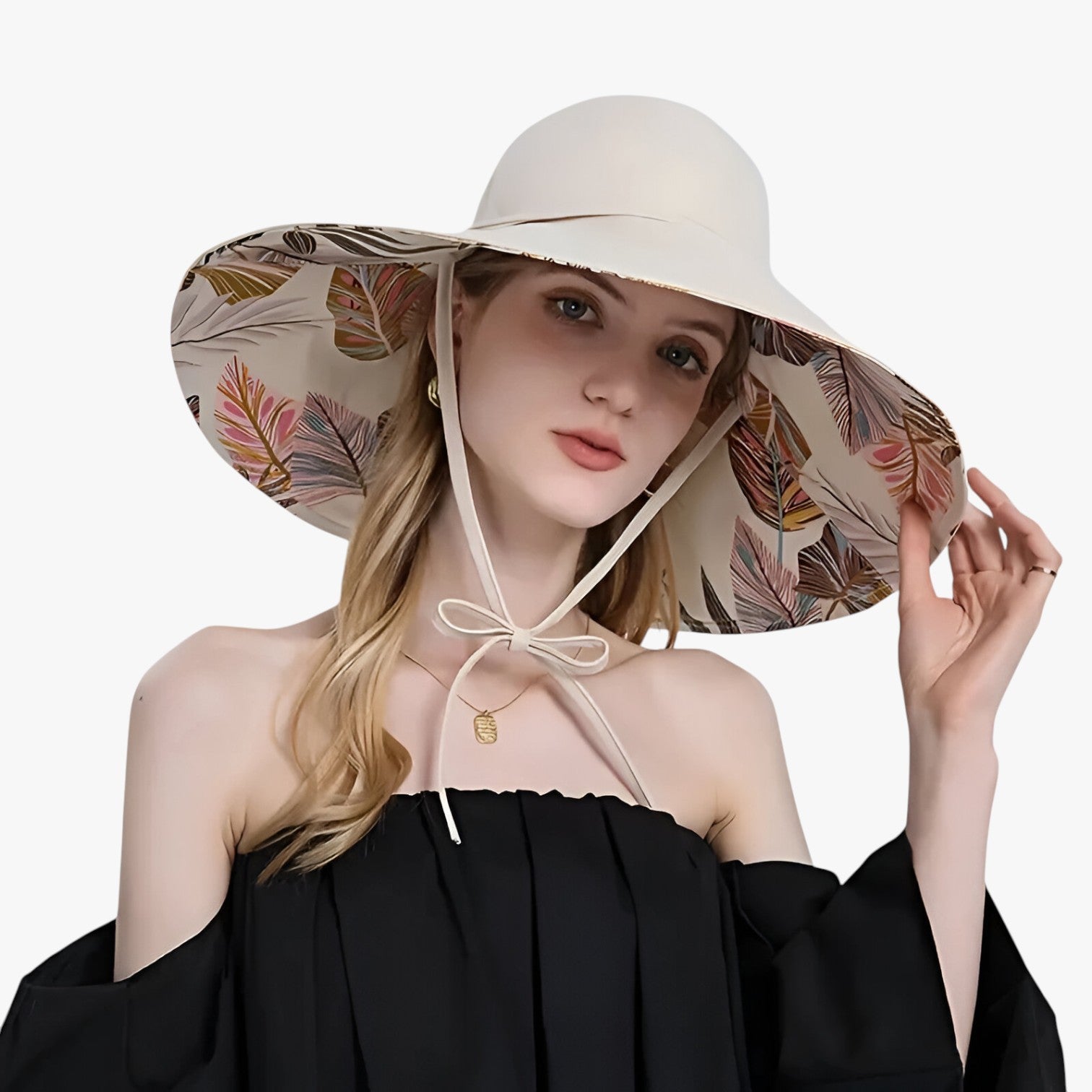 Marjorie | Sommerhat med bred skygge – Ultimativ UV-beskyttelse i Boho-look - - Marjorie | Sommerhat med bred skygge – Ultimativ UV-beskyttelse i Boho-look- €25 - {{ product_tags }