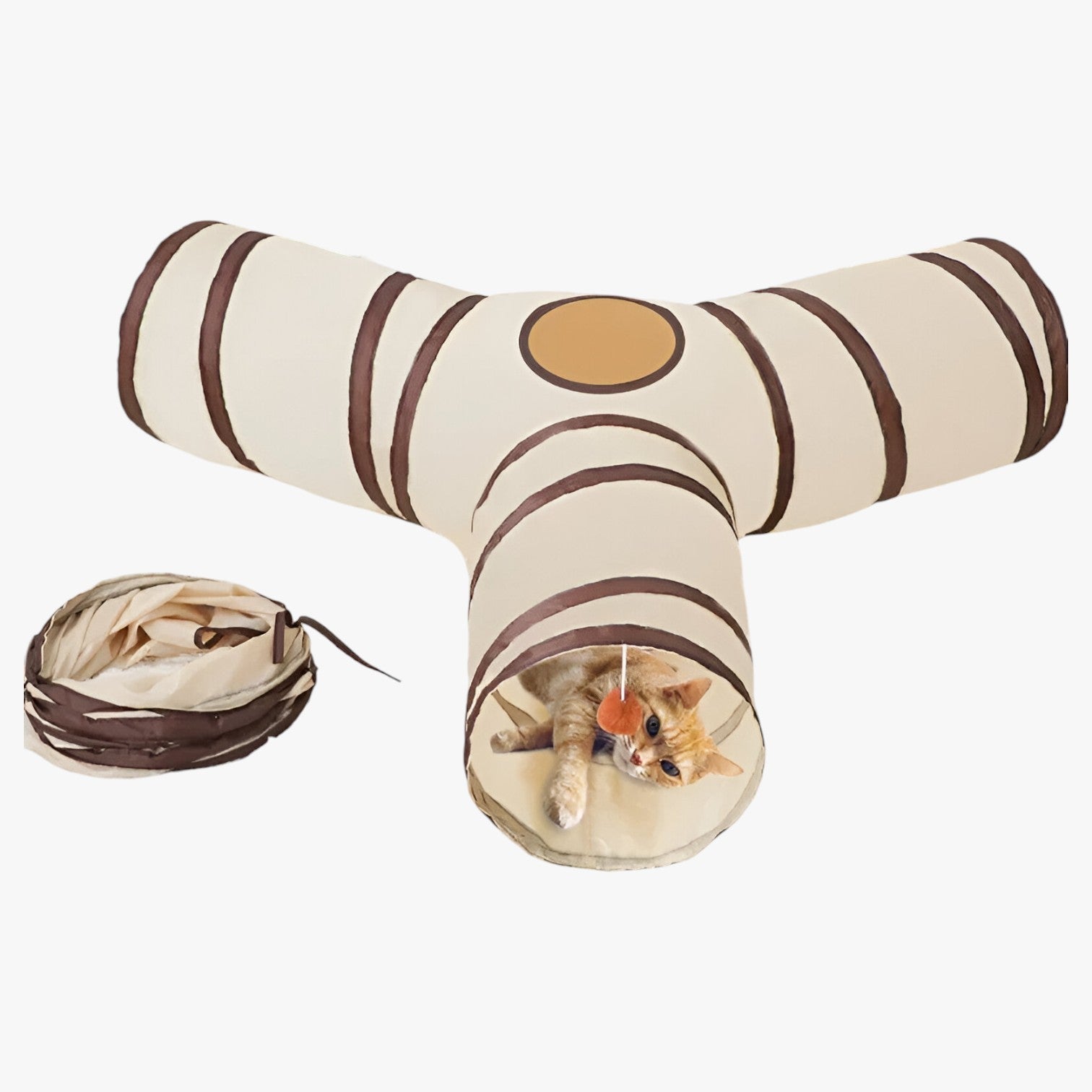 Charlie | Interaktiv T/Y Tunnel til Katte – Foldbar, Sjov og Pladsbesparende - - other - {{ product_tags }