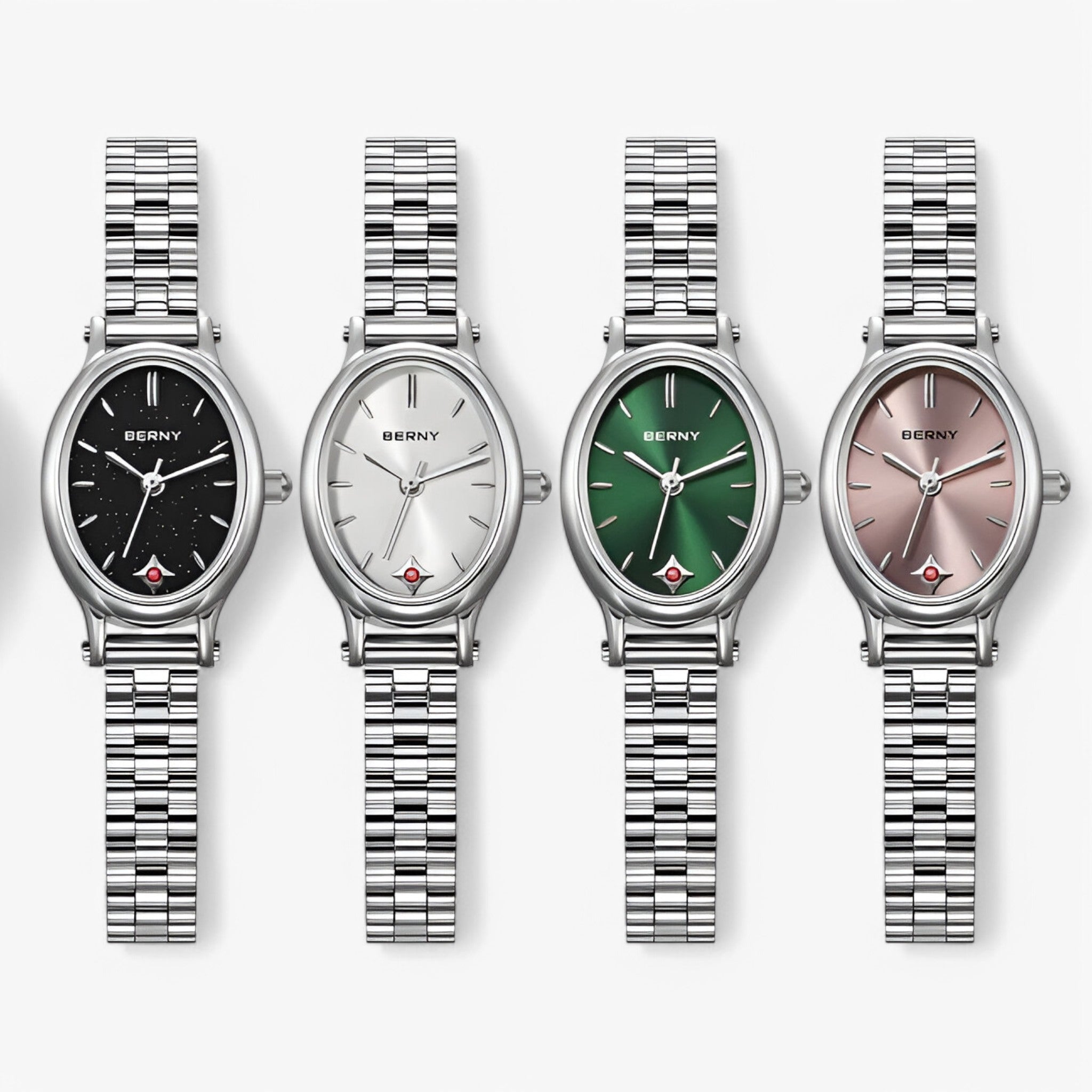 Ruby | Minimalistisk ovalt armbåndsur - - watches - {{ product_tags }