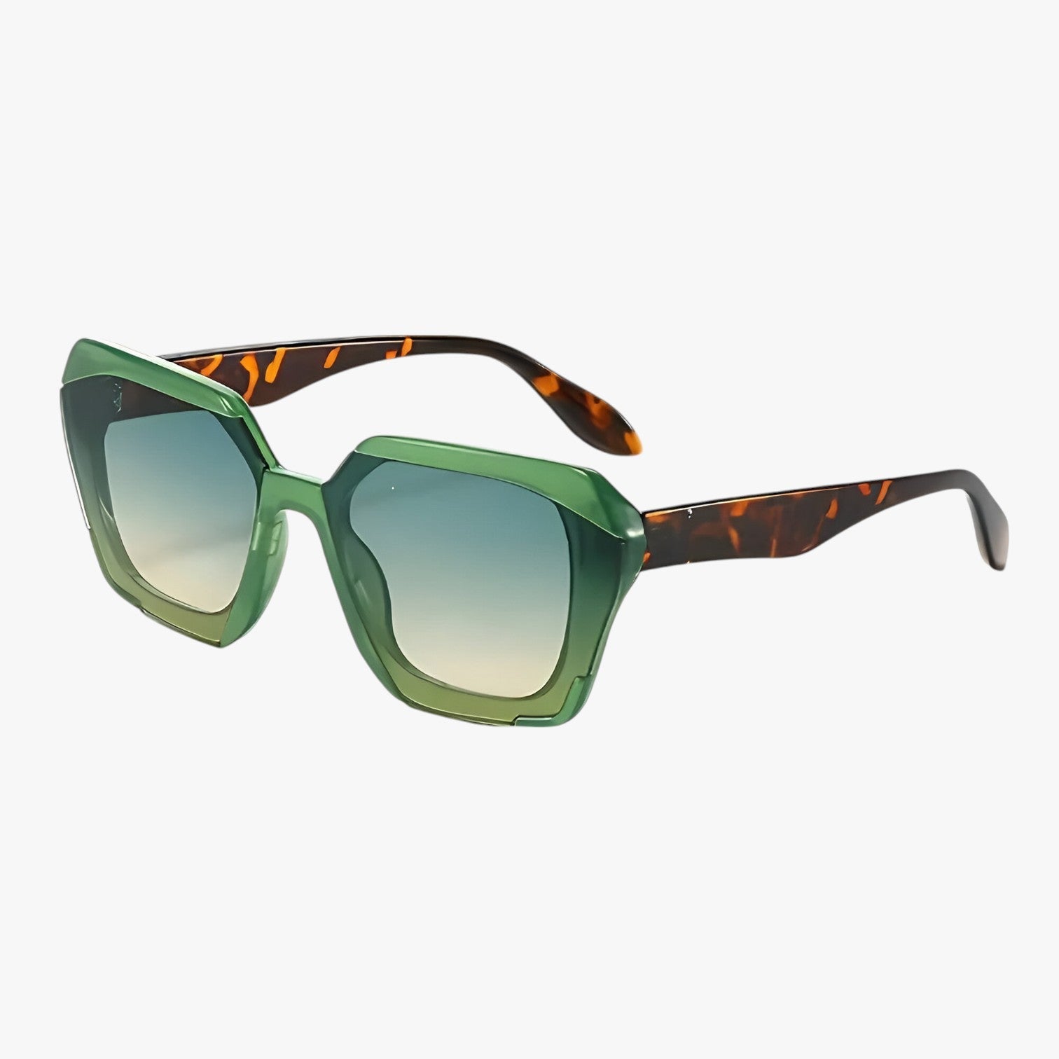 Valerie | Kvinde solbriller med firkantede gradient glas - Grøn - women's fashion - {{ product_tags }