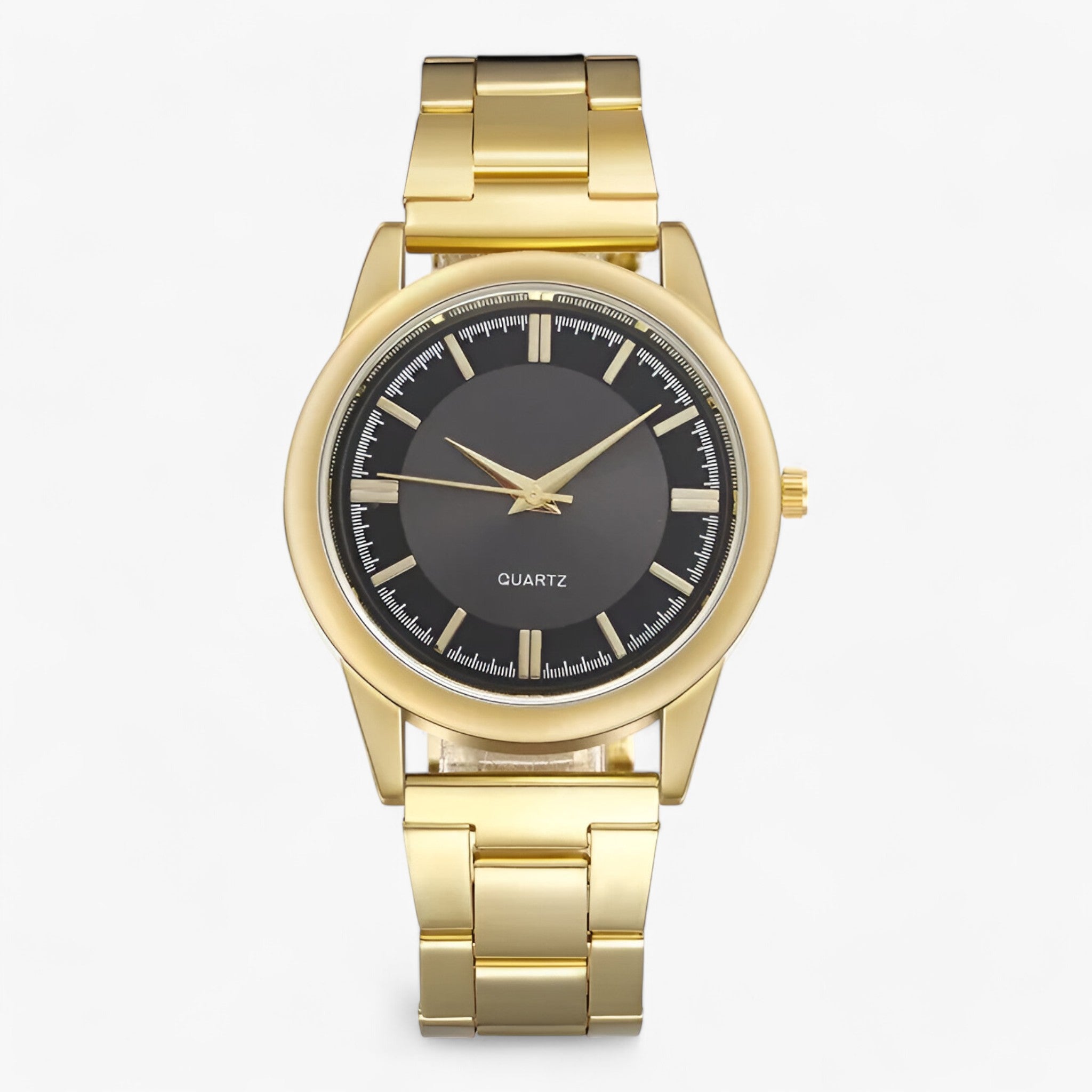 Fritz | Klassisk Quartz - Stilfuldt Rustfrit Stål Design - Guld Sort - watches - {{ product_tags }